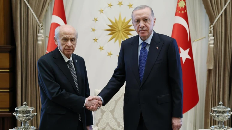 Cumhurbaşkanı Erdoğan ve Devlet Bahçeli görüşmesi 1 saat sürdü