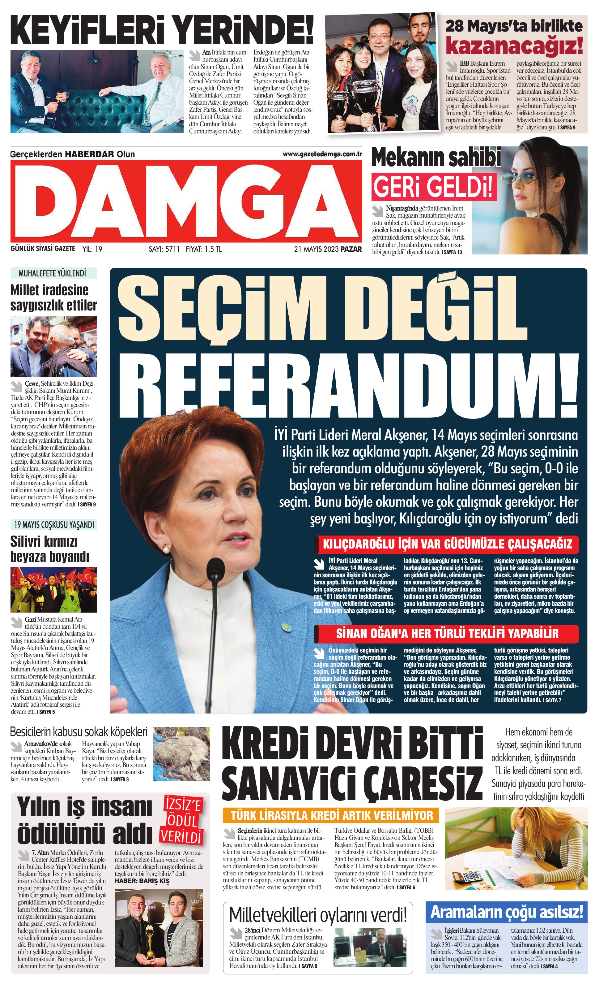 https://www.damga.com/DAMGA 21 Mayıs 2023 Pazar Sayfaları