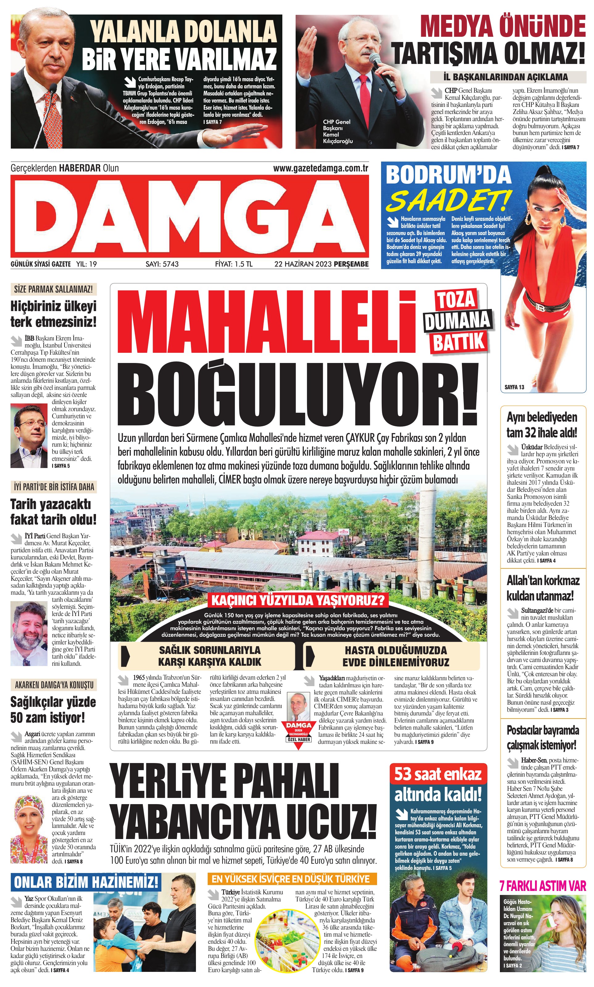 https://www.damga.com/DAMGA 22 Haziran 2023 Perşembe Sayfaları