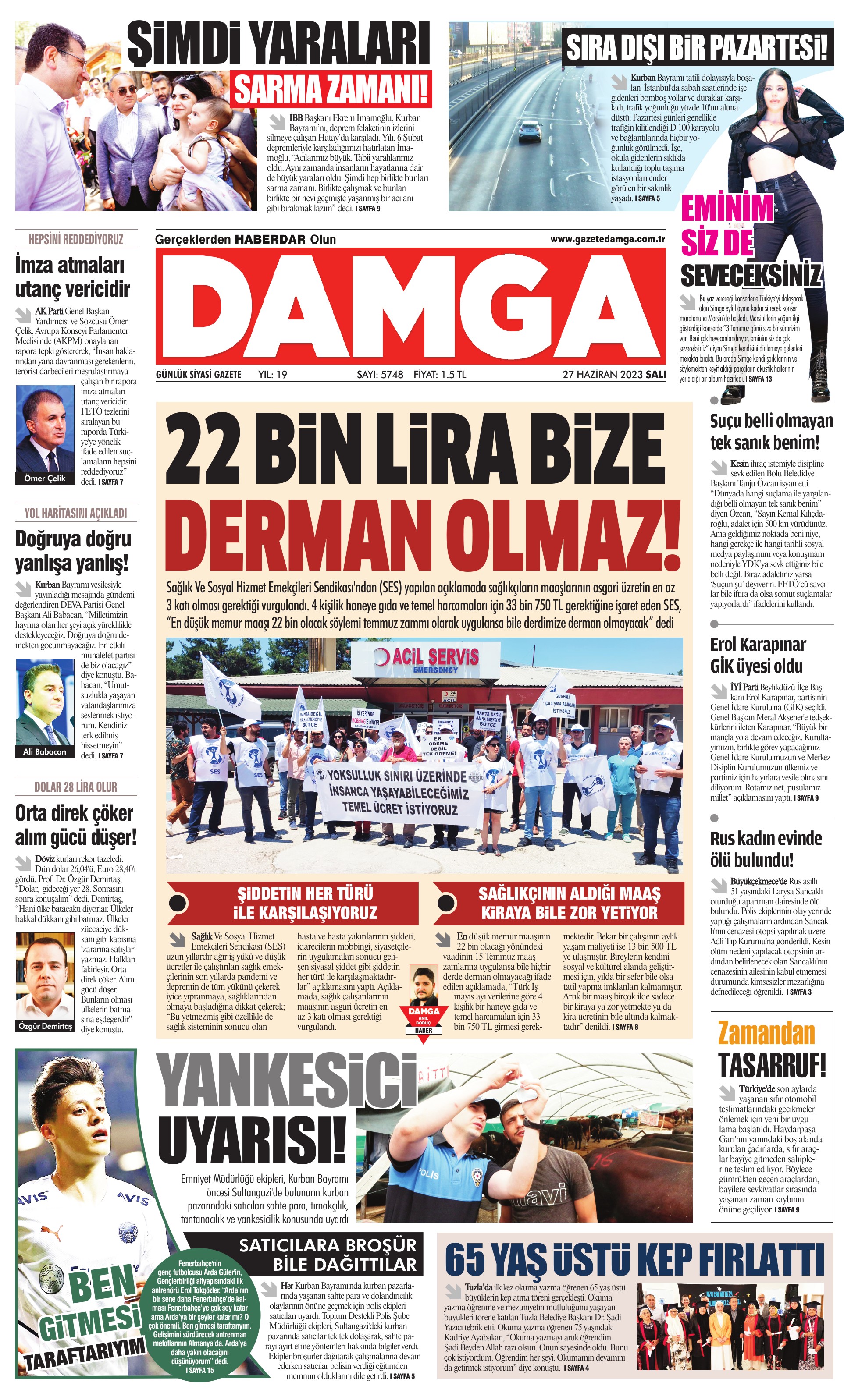 https://www.damga.com/DAMGA 27 Haziran 2023 Salı Sayfaları