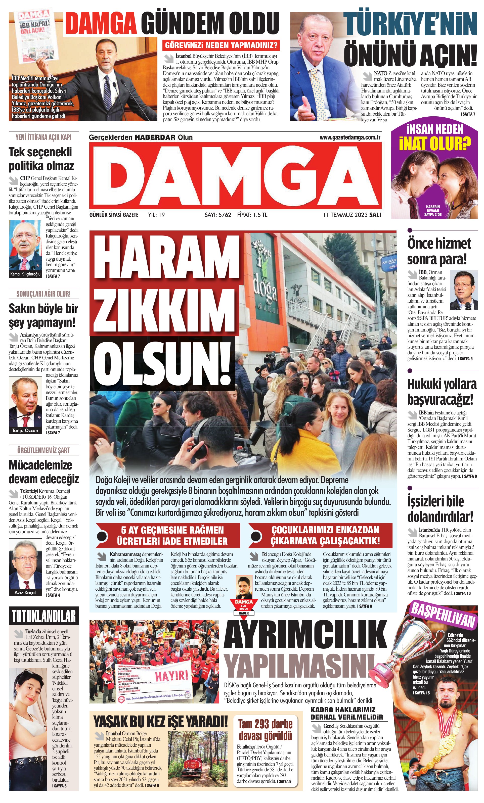 https://www.damga.com/DAMGA 11 Temmuz 2023 Salı Sayfaları