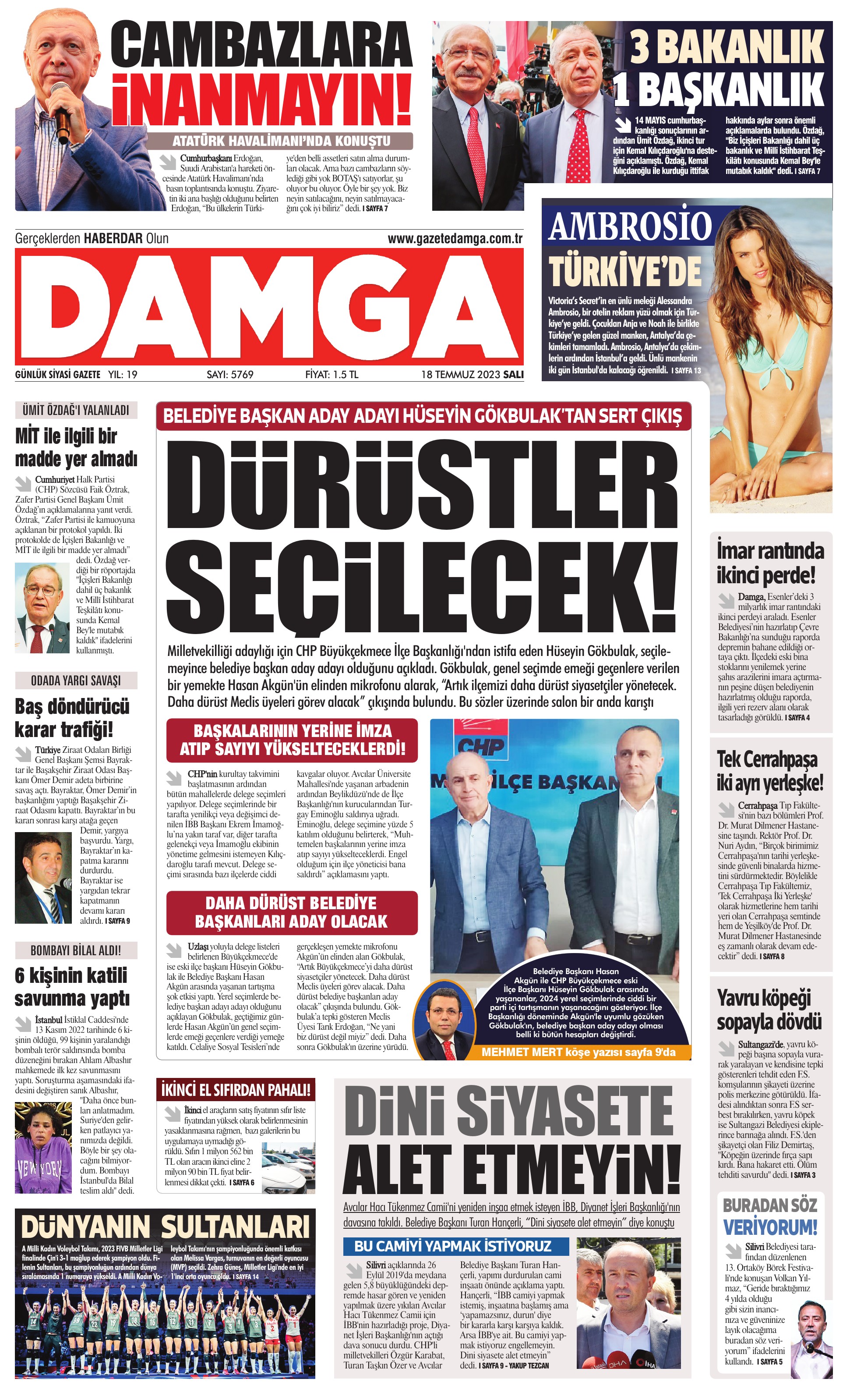 https://www.damga.com/DAMGA 18 Temmuz 2023 Salı Sayfaları