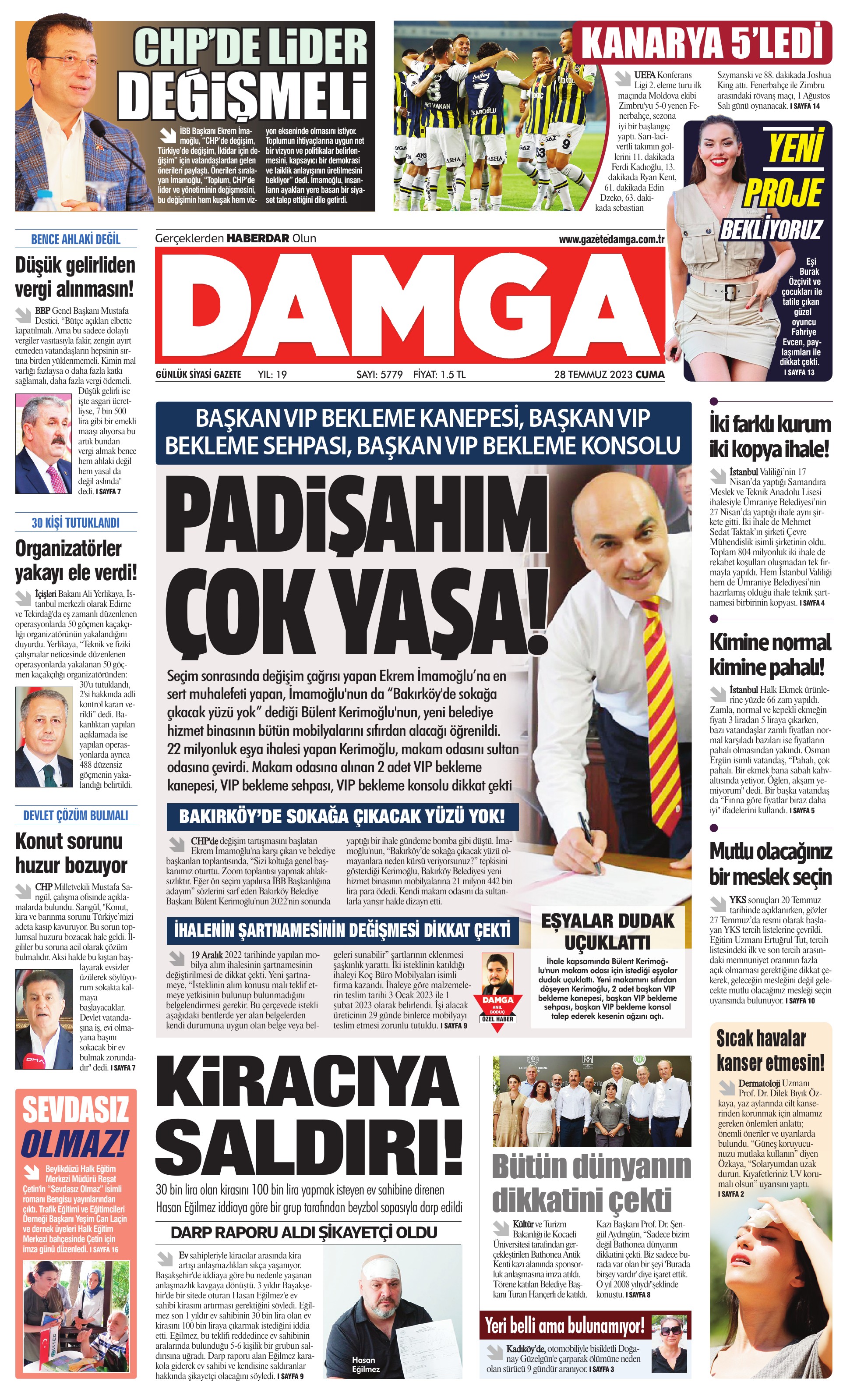 https://www.damga.com/DAMGA 28 Temmuz 2023 Cuma Sayfaları