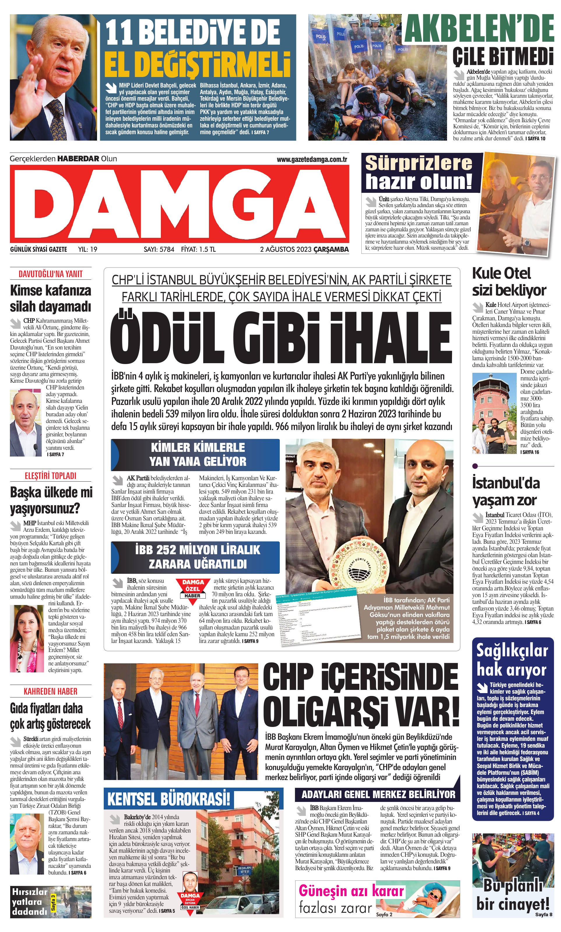 https://www.damga.com/DAMGA 2 Ağustos 2023 Çarşamba Sayfaları