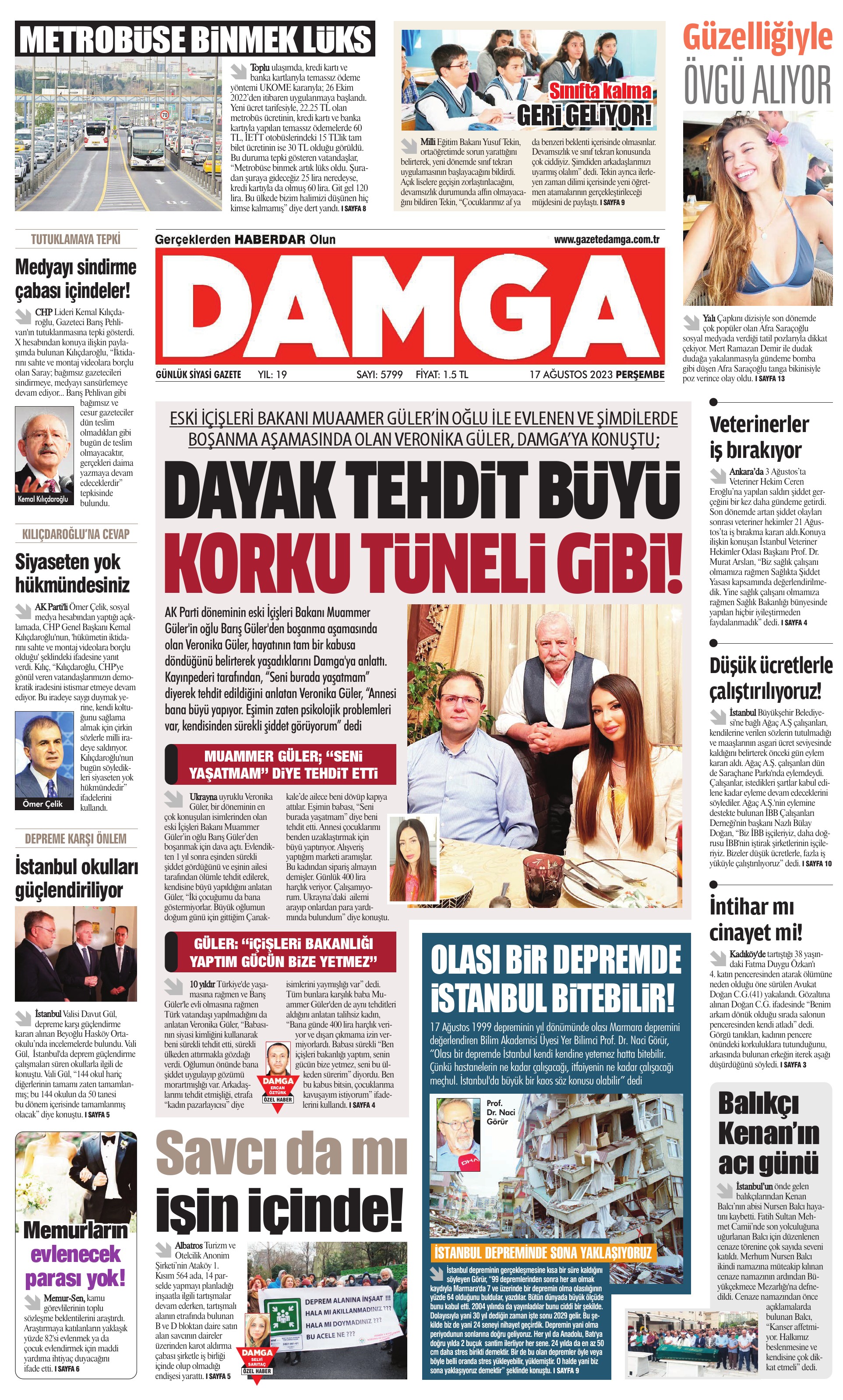 https://www.damga.com/DAMGA 17 Ağustos 2023 Perşembe Sayfaları