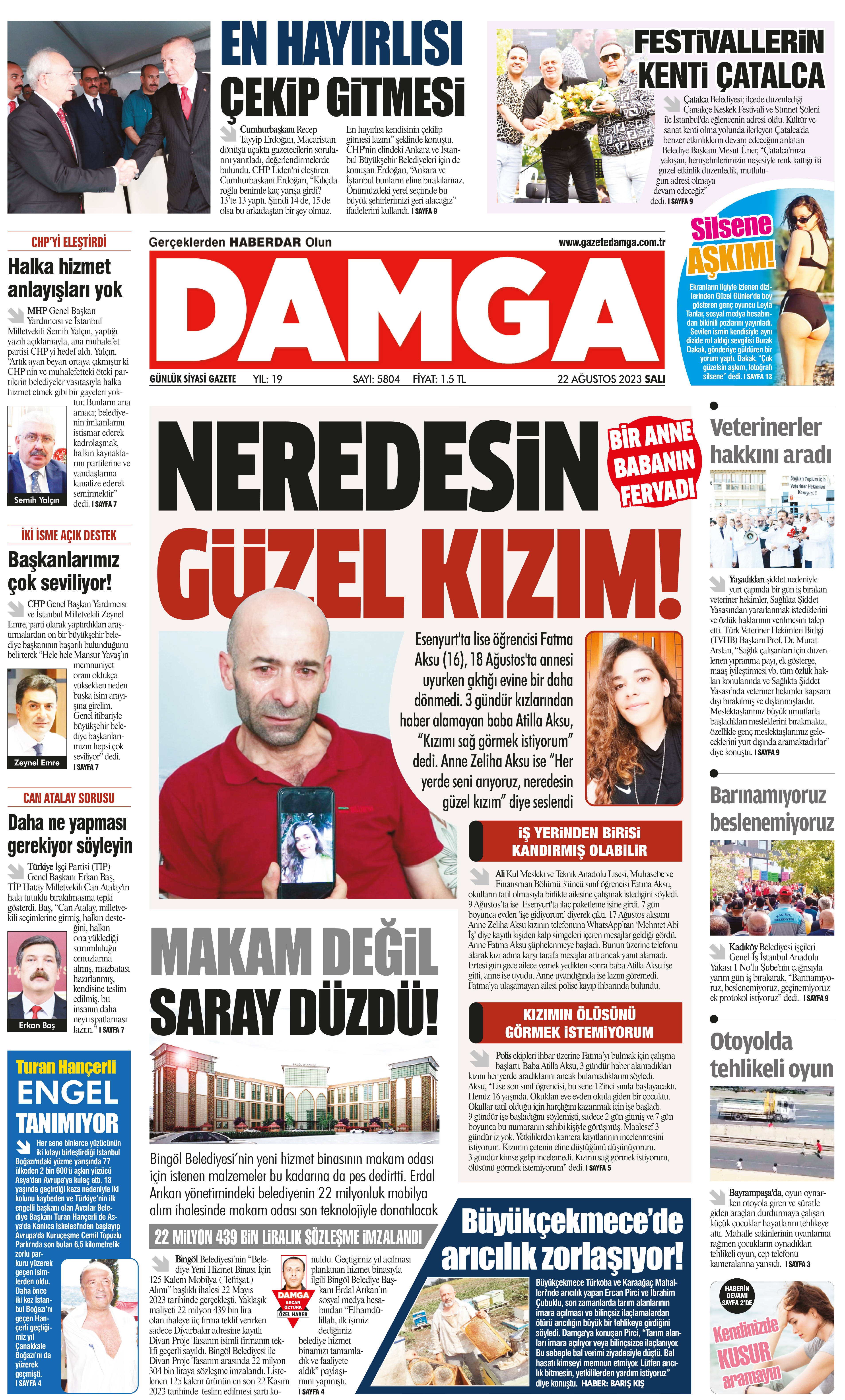 https://www.damga.com/DAMGA 22 Ağustos 2023 Salı Sayfaları