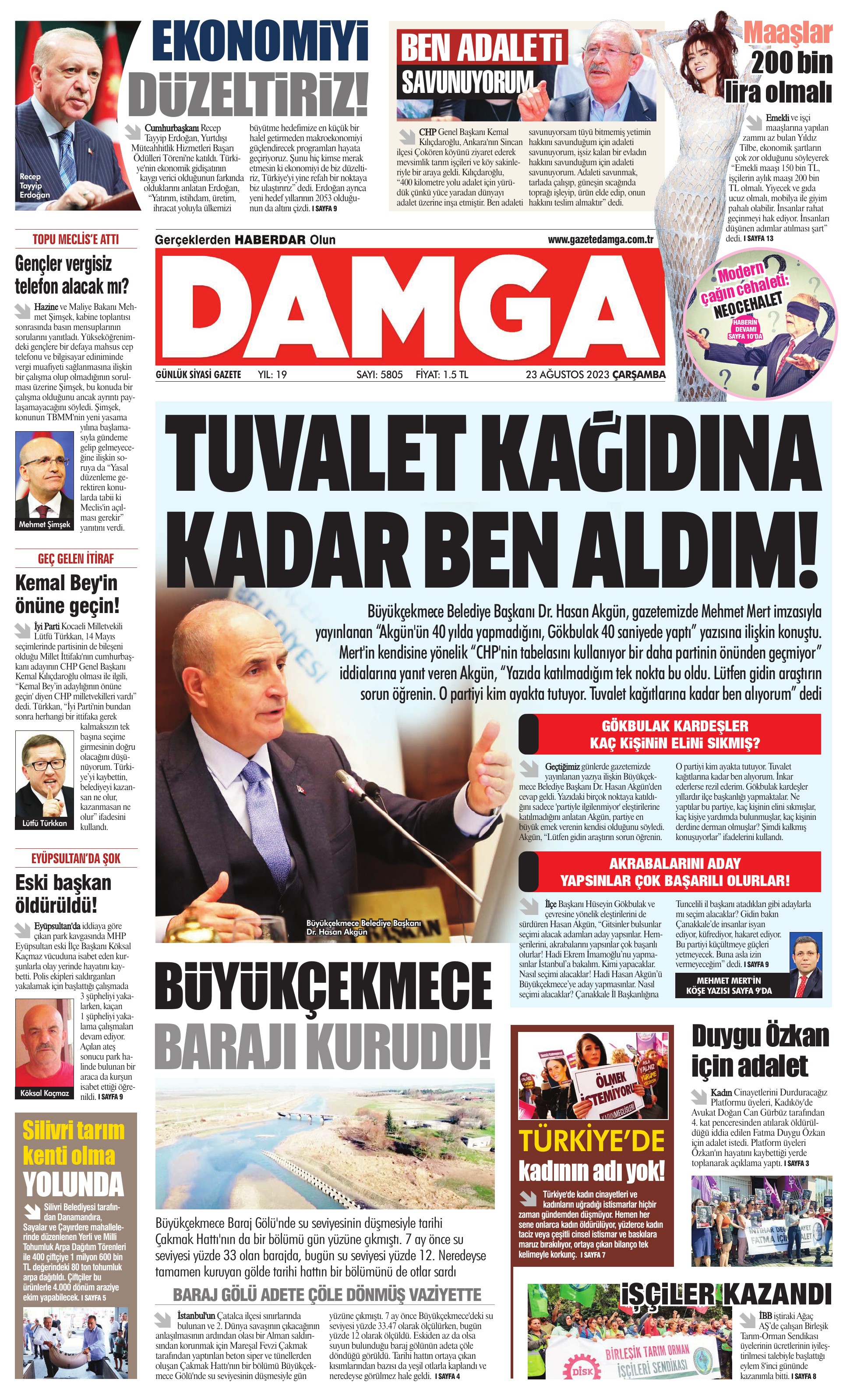 https://www.damga.com/DAMGA 23 Ağustos 2023 Çarşamba Sayfaları