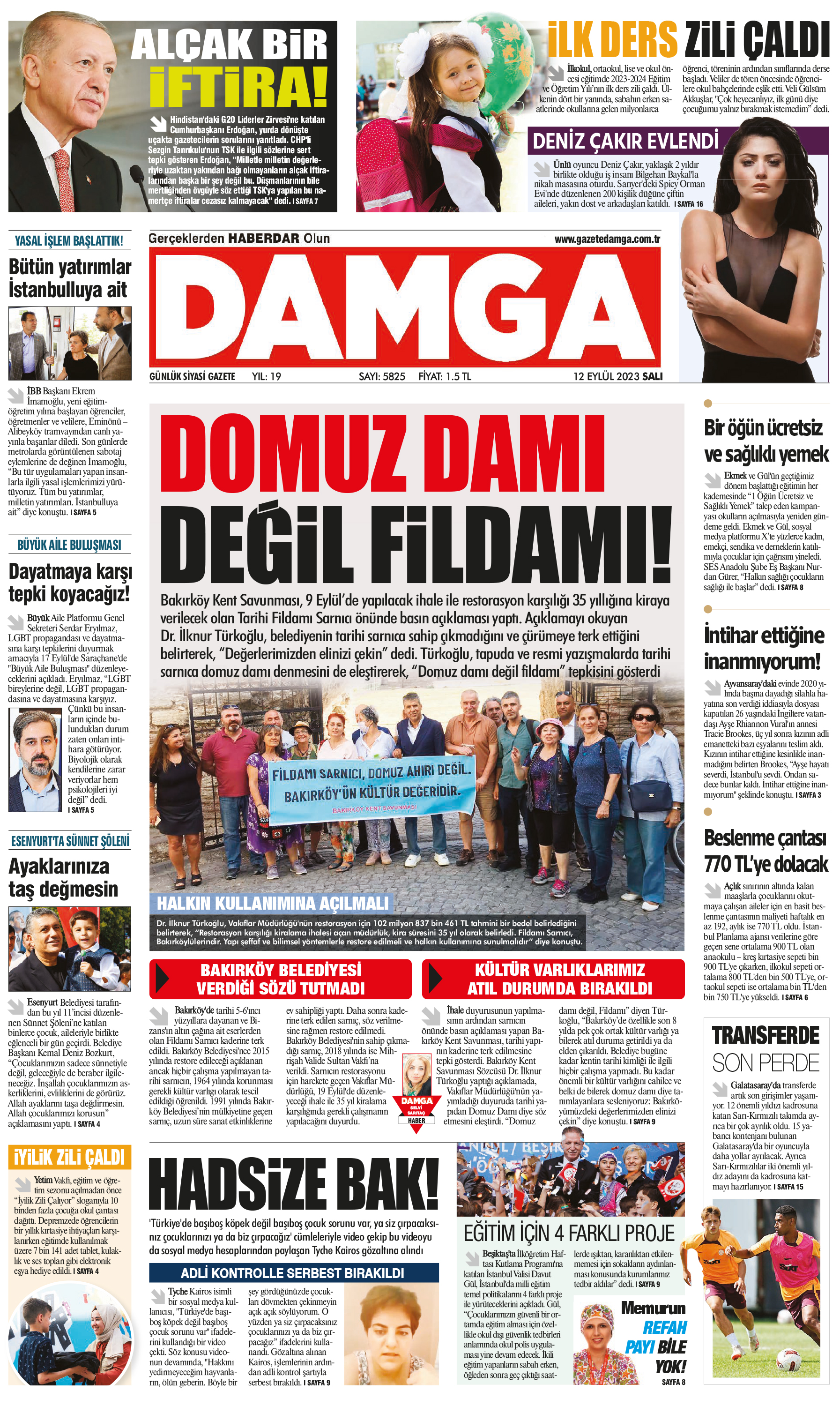 https://www.damga.com/DAMGA 12 Eylül 2023 Salı Sayfaları