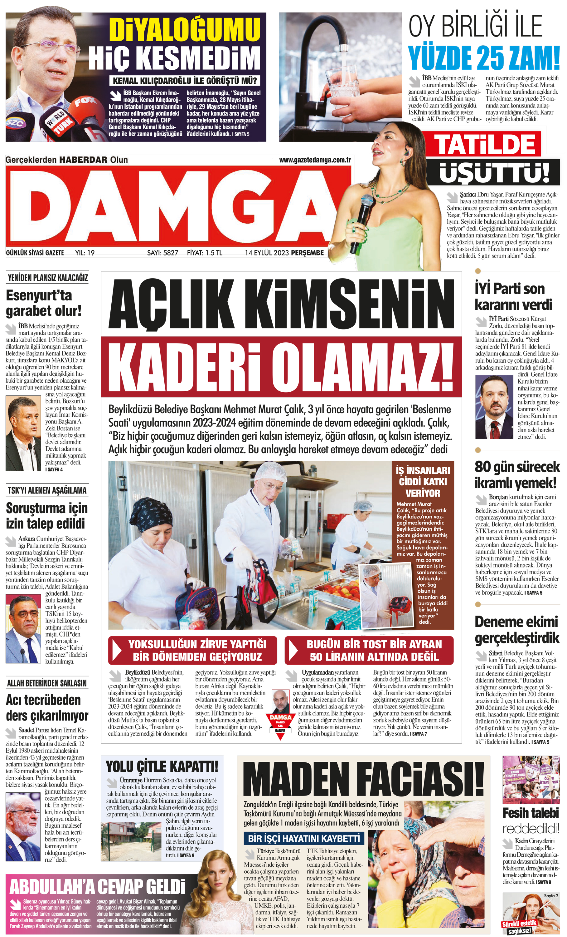 https://www.damga.com/DAMGA 14 Eylül 2023 Perşembe Sayfaları