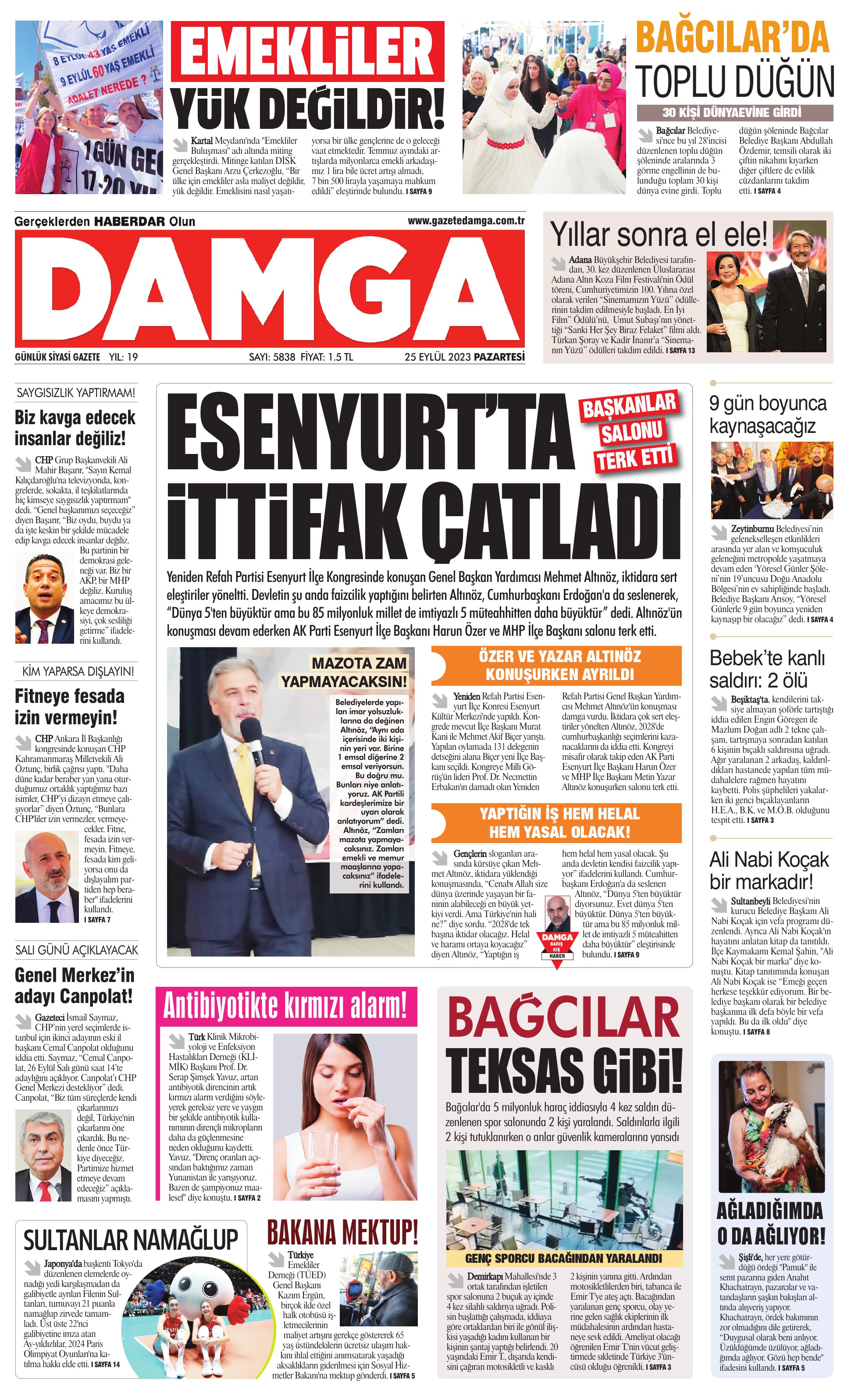 https://www.damga.com/DAMGA 25 Eylül 2023 Pazartesi Sayfaları