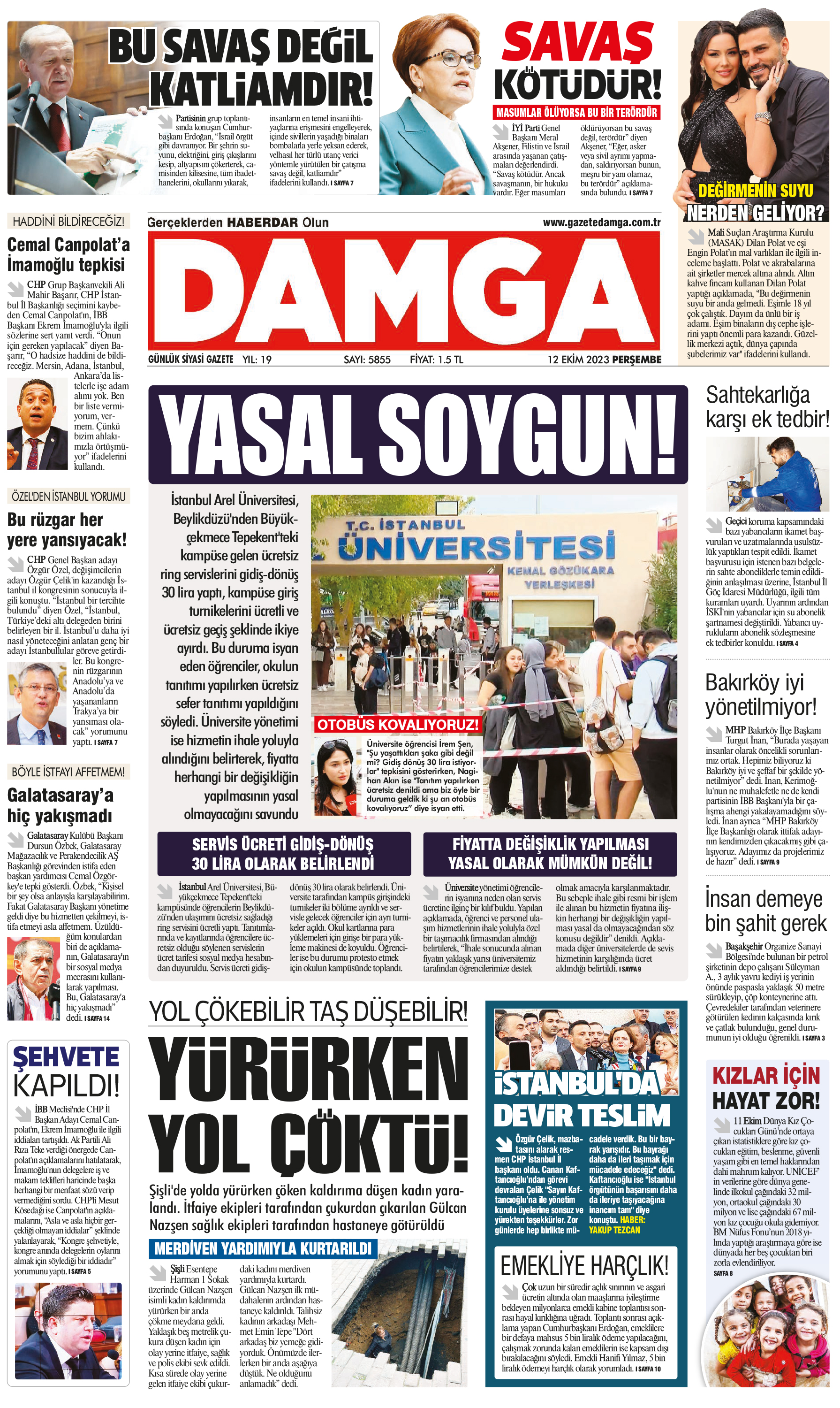 https://www.damga.com/DAMGA 12 Ekim 2023 Perşembe Sayfaları