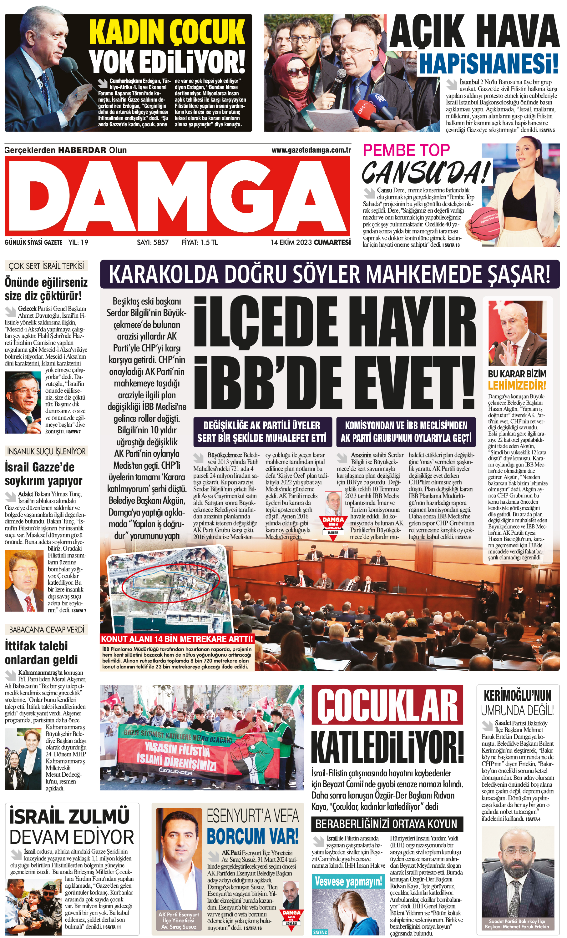 https://www.damga.com/DAMGA 14 Ekim 2023 Cumartesi Sayfaları