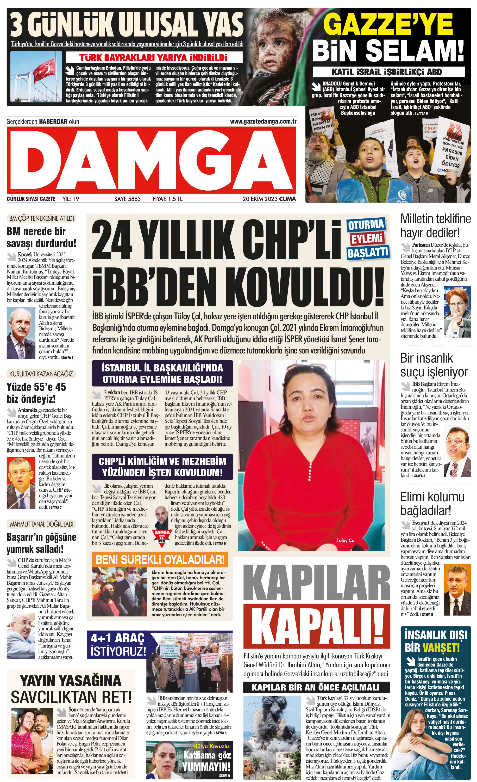 https://www.damga.com/DAMGA 20 Ekim 2023 Cuma Sayfaları