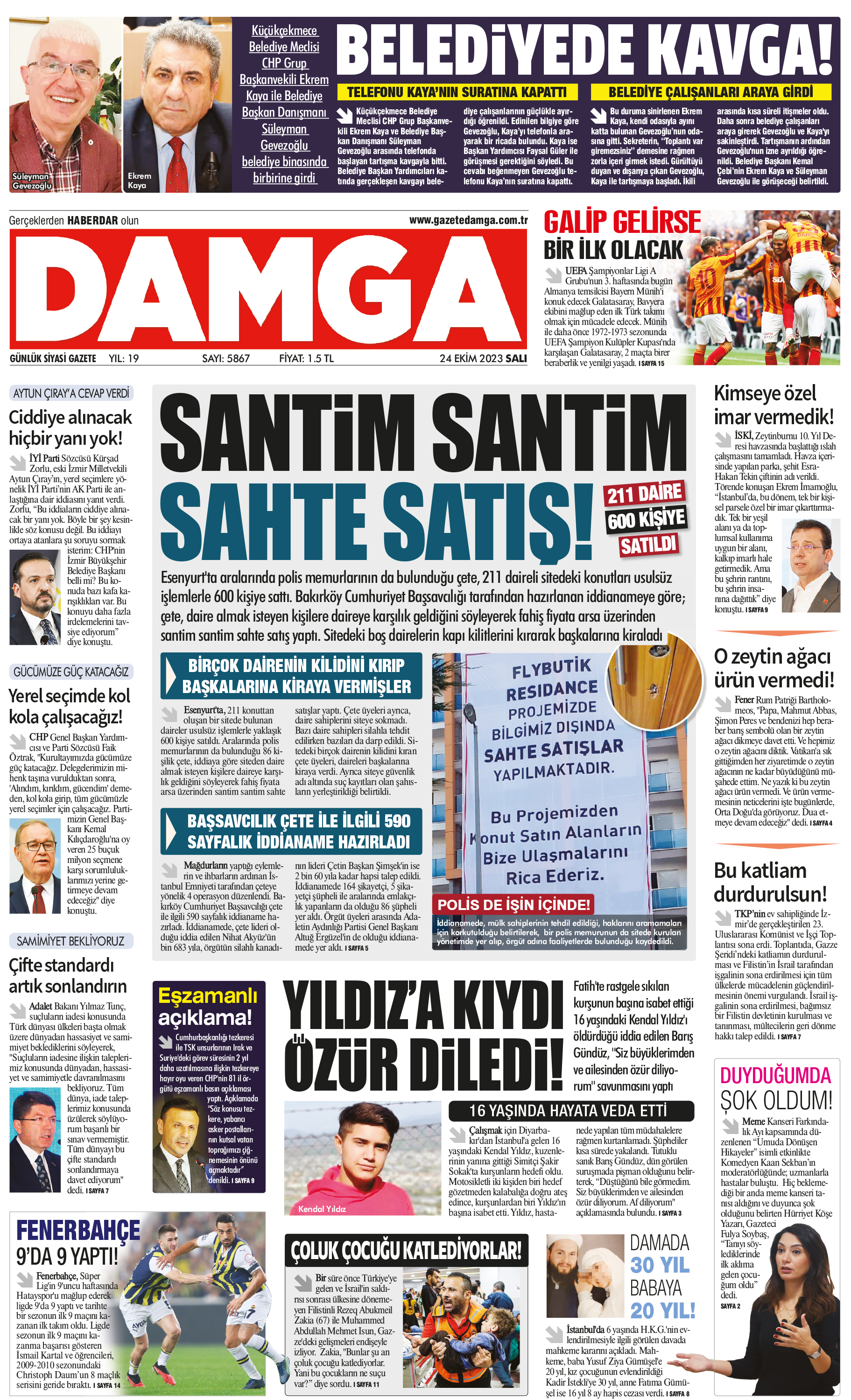 https://www.damga.com/DAMGA 24 Ekim 2023 Salı Sayfaları