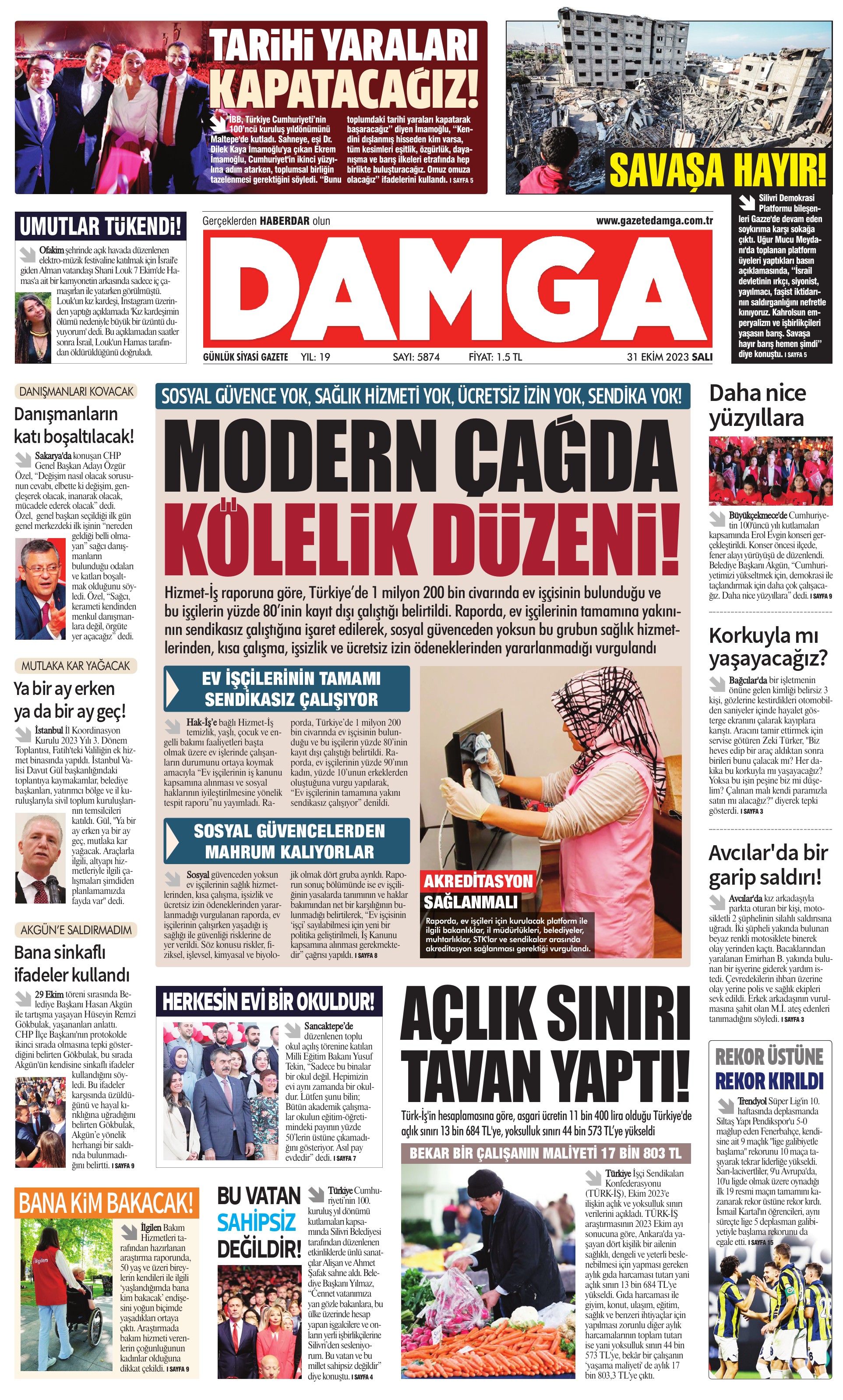 https://www.damga.com/DAMGA 31 Ekim 2023 Salı Sayfaları