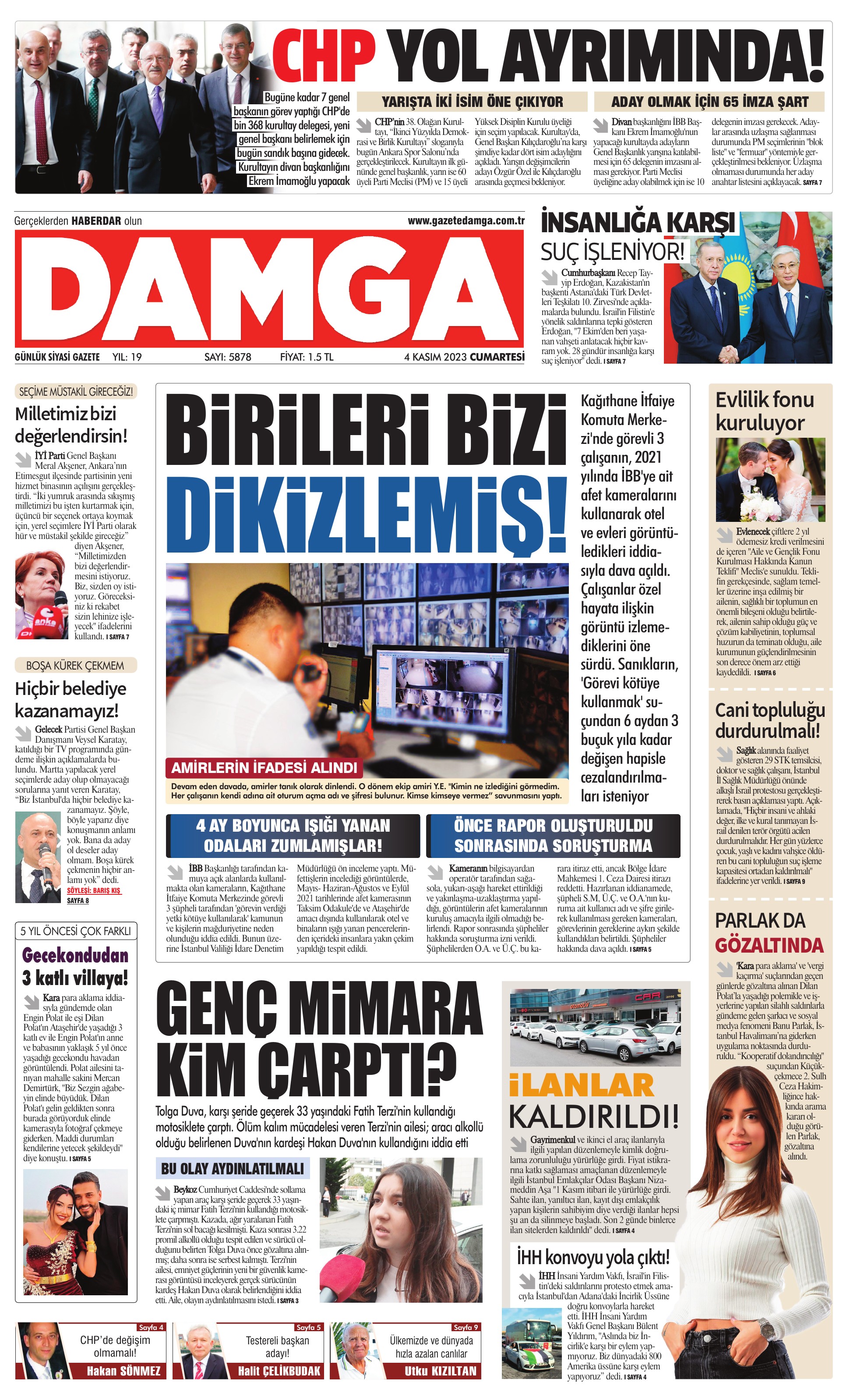 https://www.damga.com/DAMGA 4 Kasım 2023 Cumartesi Sayfaları