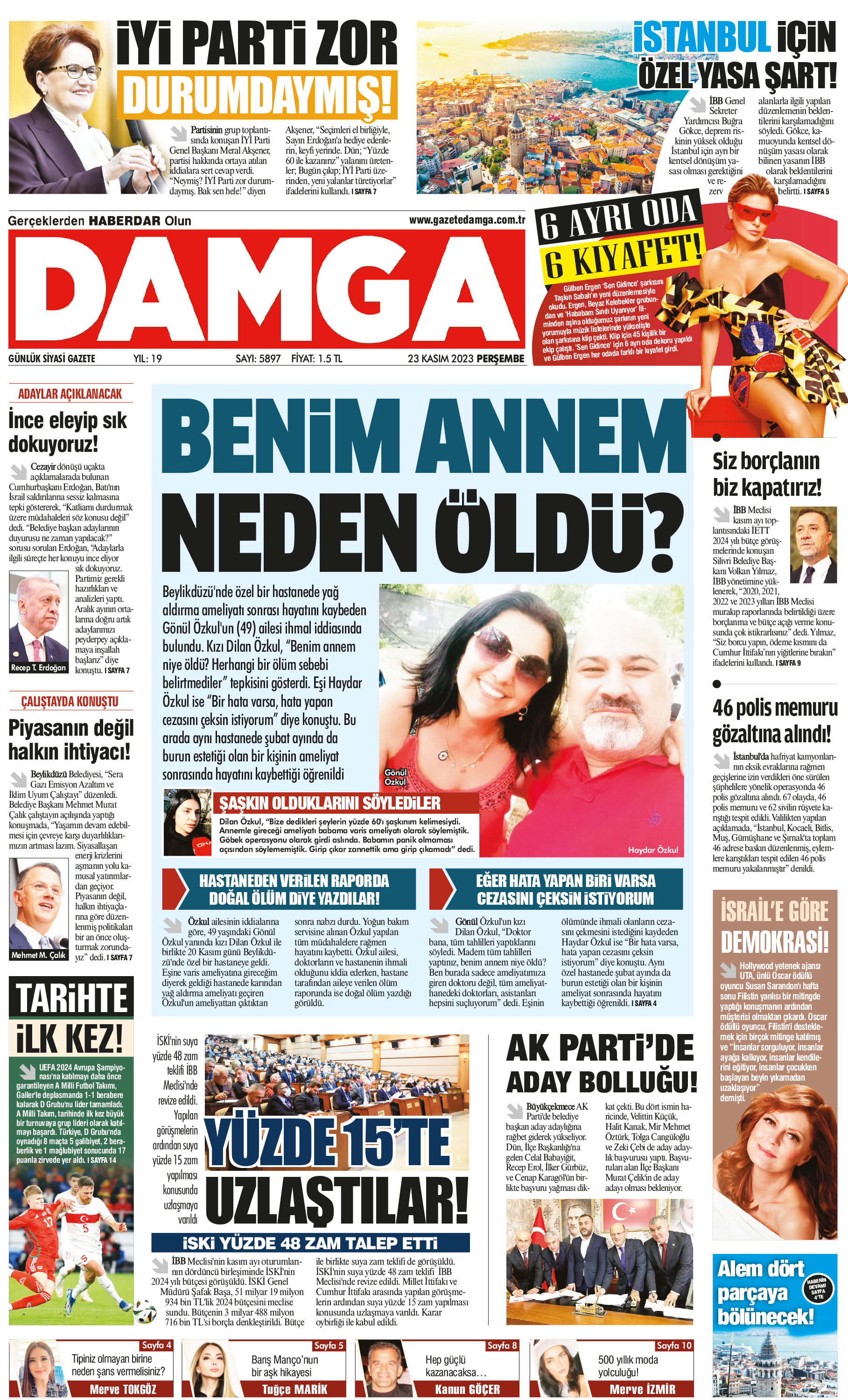 https://www.damga.com/DAMGA 23 Kasım 2023 Perşembe Sayfaları