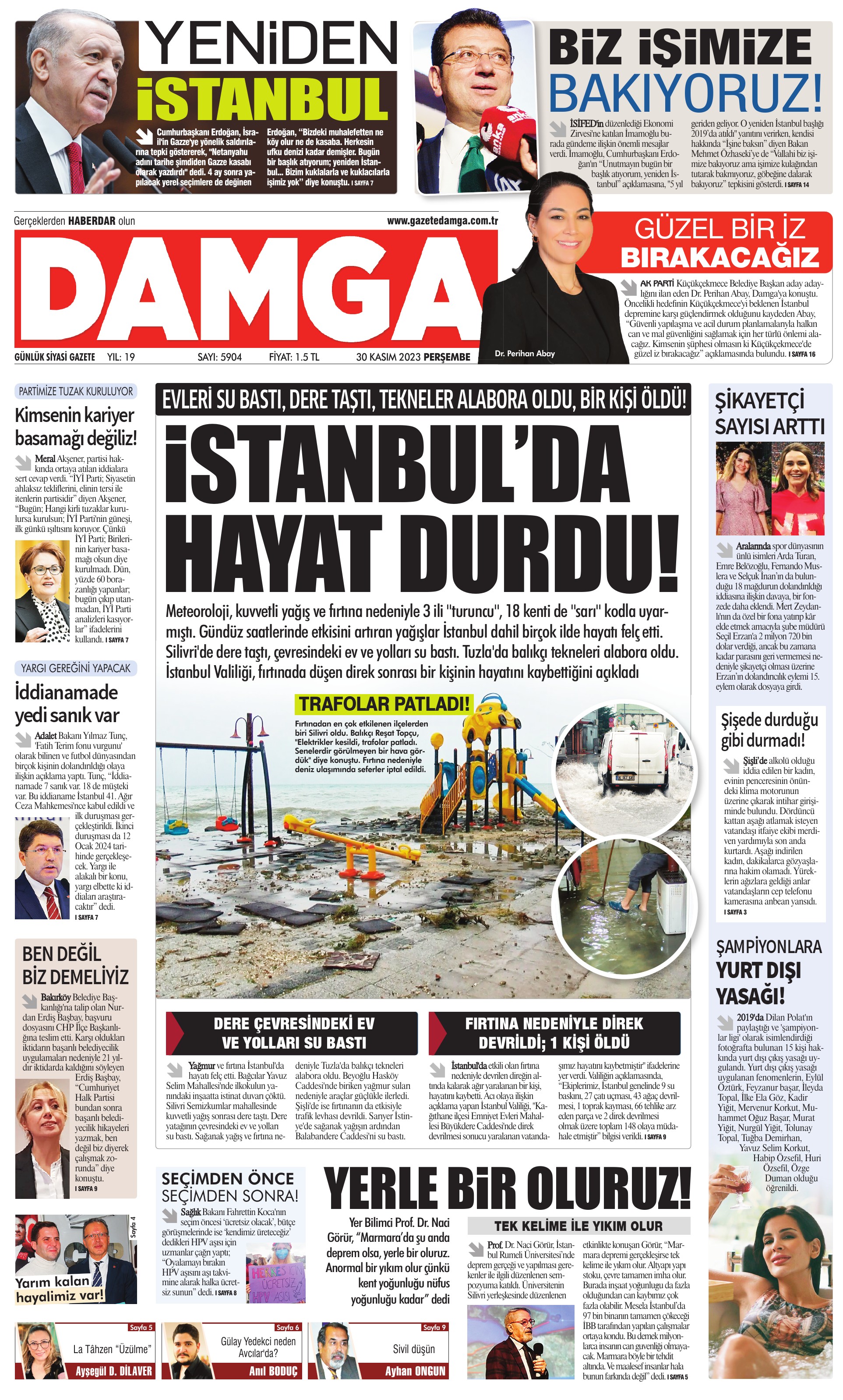 https://www.damga.com/DAMGA 30 Kasım 2023 Perşembe Sayfaları