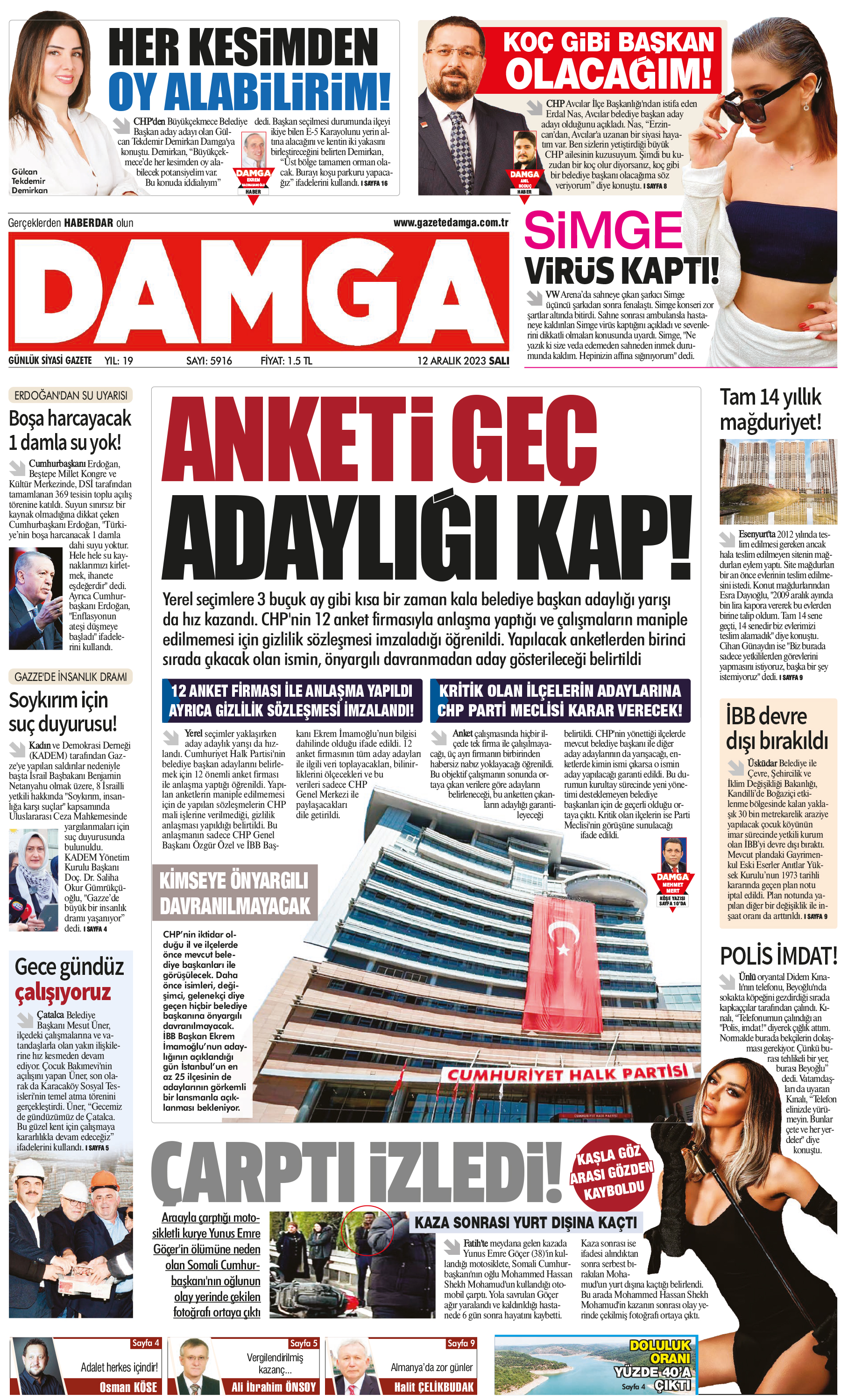 https://www.damga.com/DAMGA 12 Aralık 2023 Salı Sayfaları