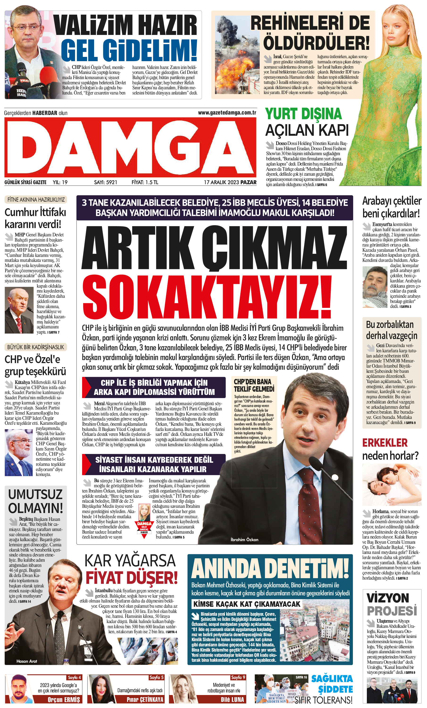 https://www.damga.com/DAMGA 17 Aralık 2023 Pazar Sayfaları