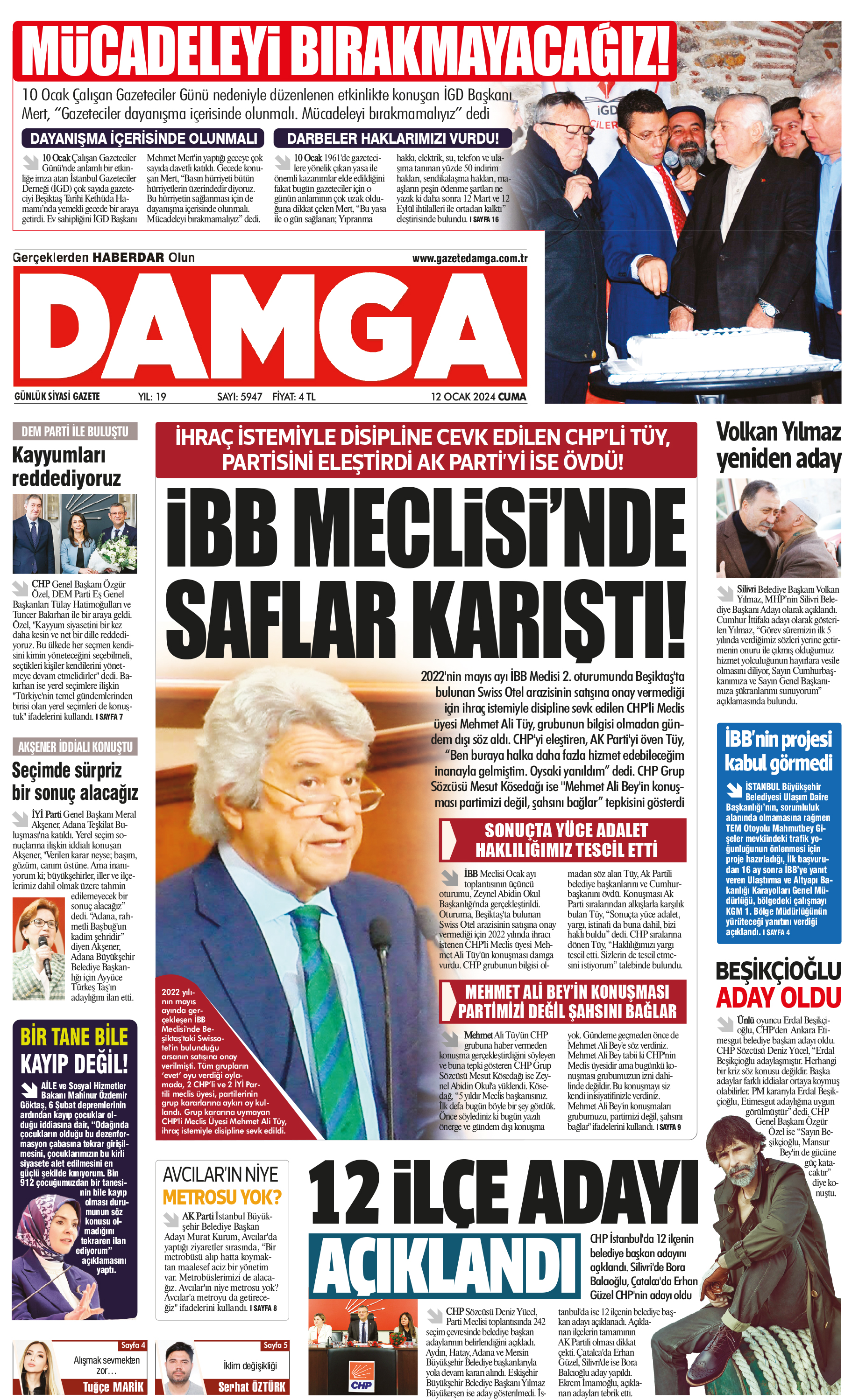 https://www.damga.com/DAMGA 12 Ocak 2024 Cuma Sayfaları