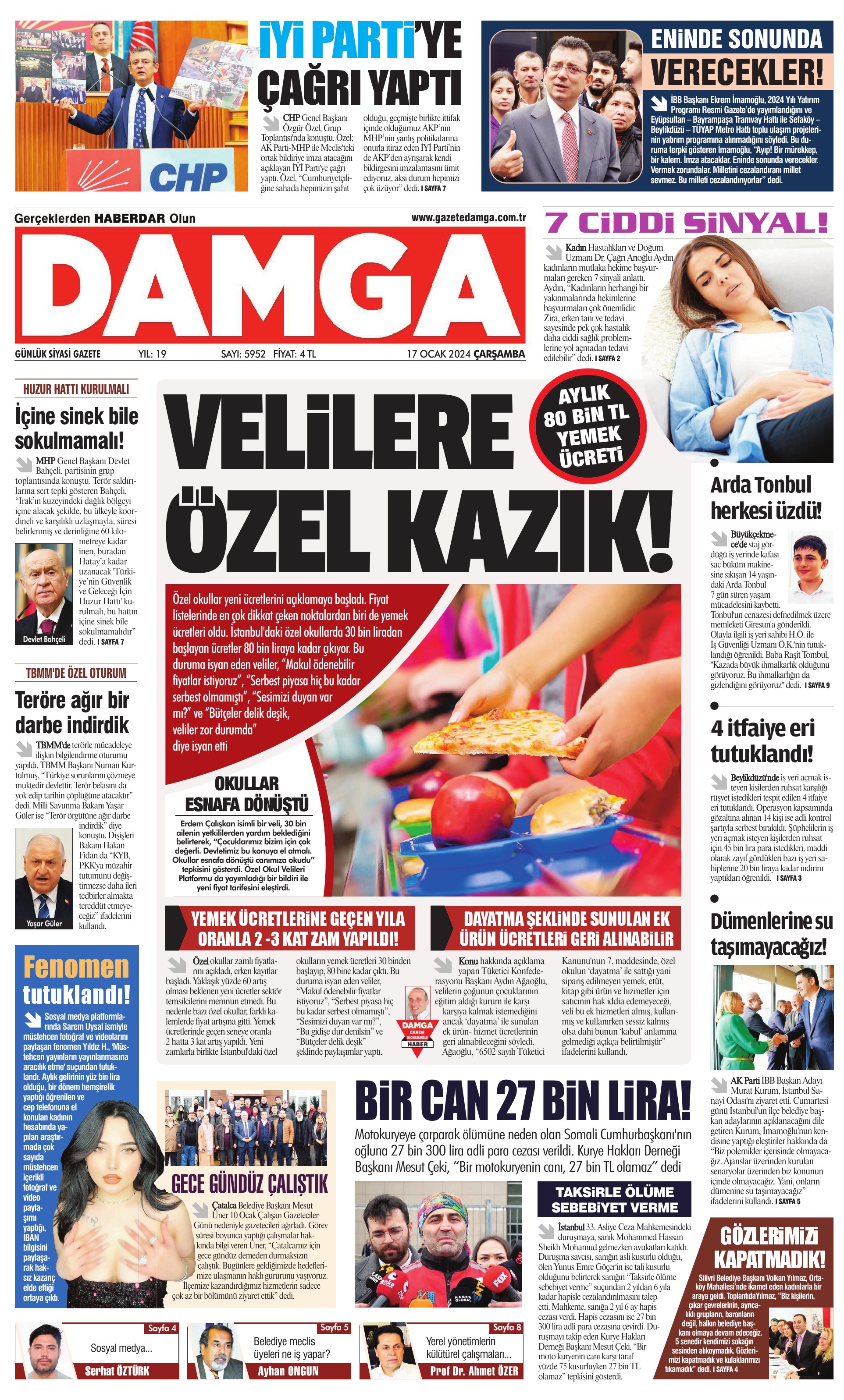 https://www.damga.com/DAMGA 17 Ocak 2024 Çarşamba Sayfaları