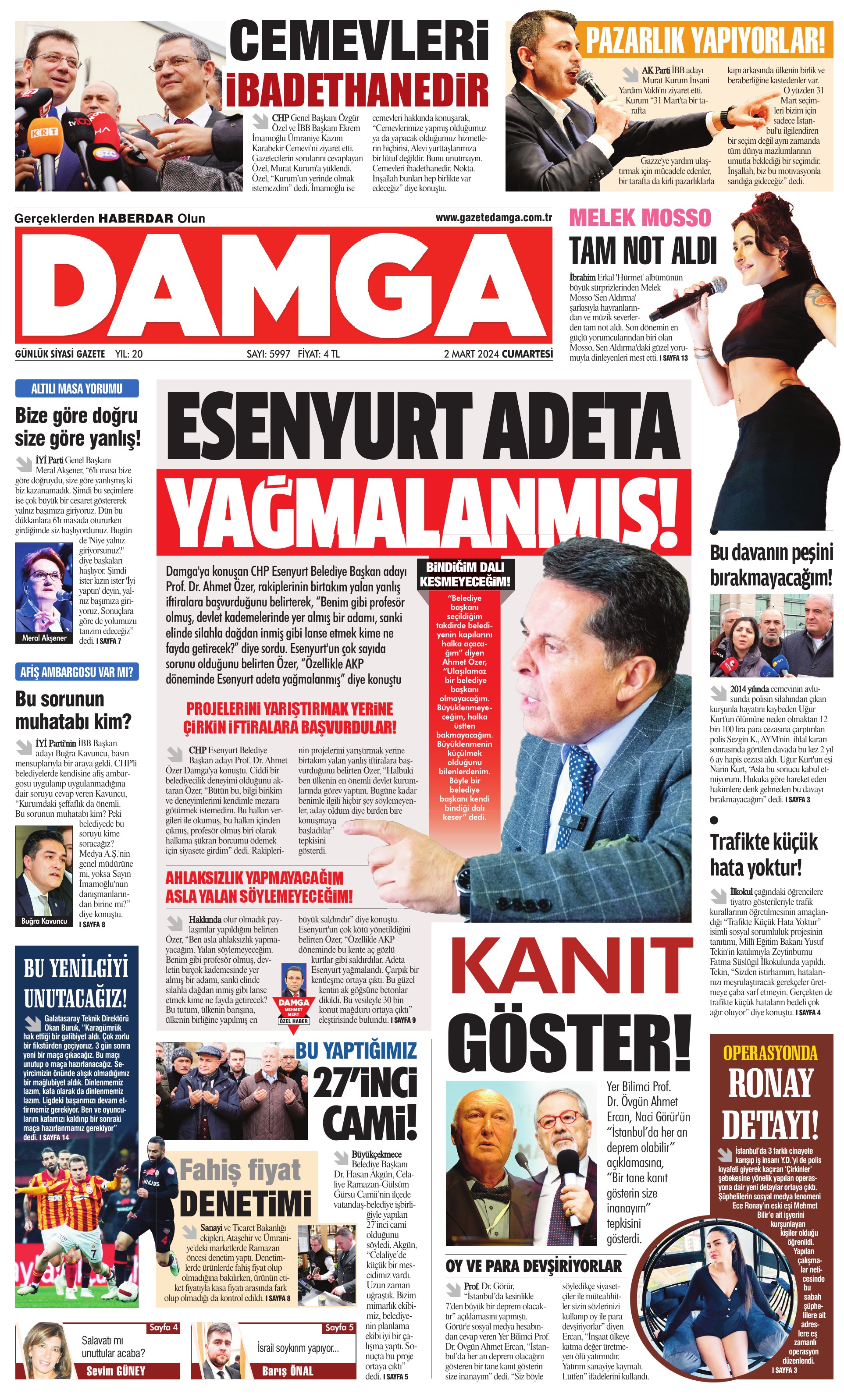 https://www.damga.com/DAMGA 02 Mart 2024 Cumartesi Sayfaları