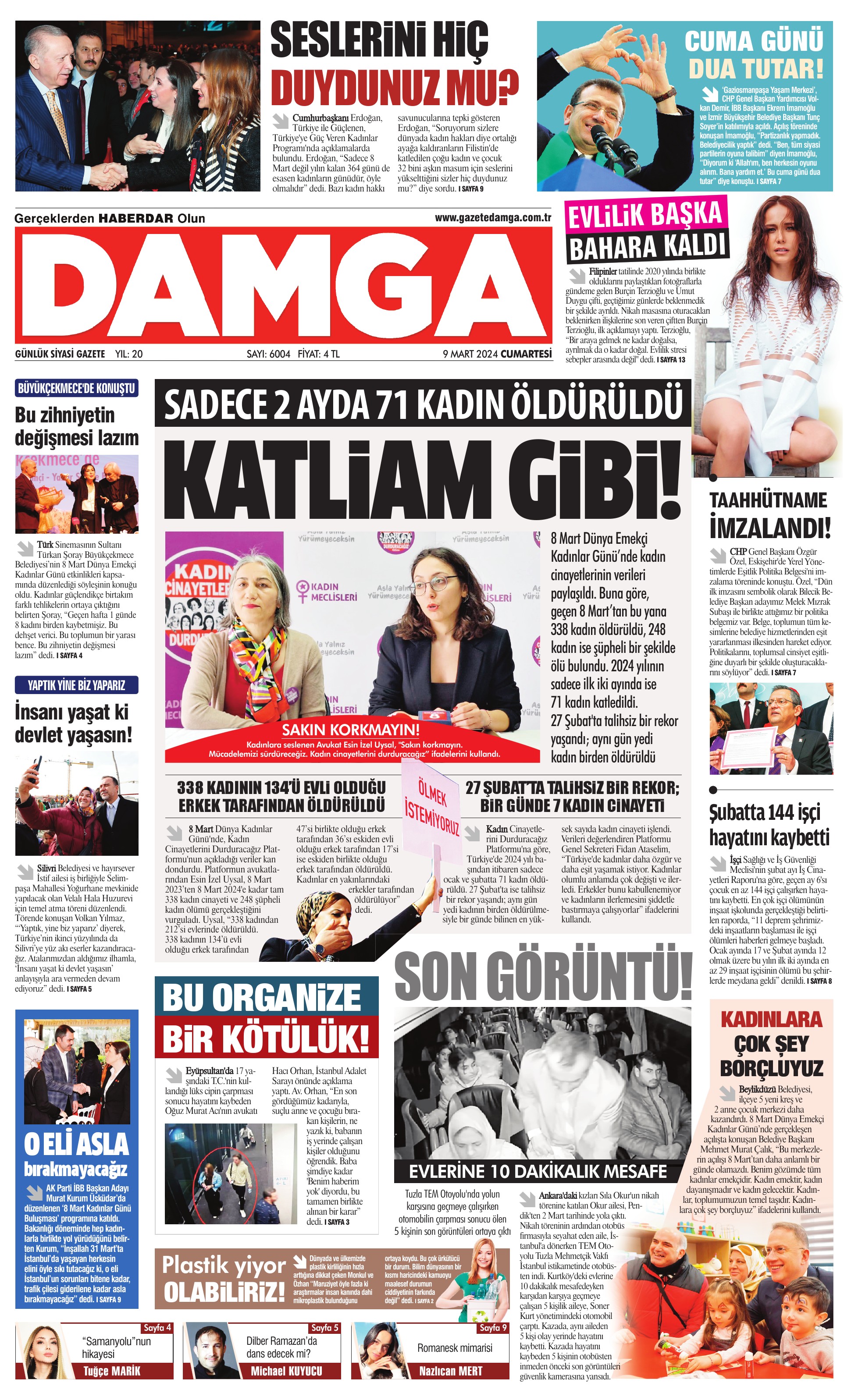 https://www.damga.com/DAMGA 09 Mart 2024 Cumartesi Sayfaları