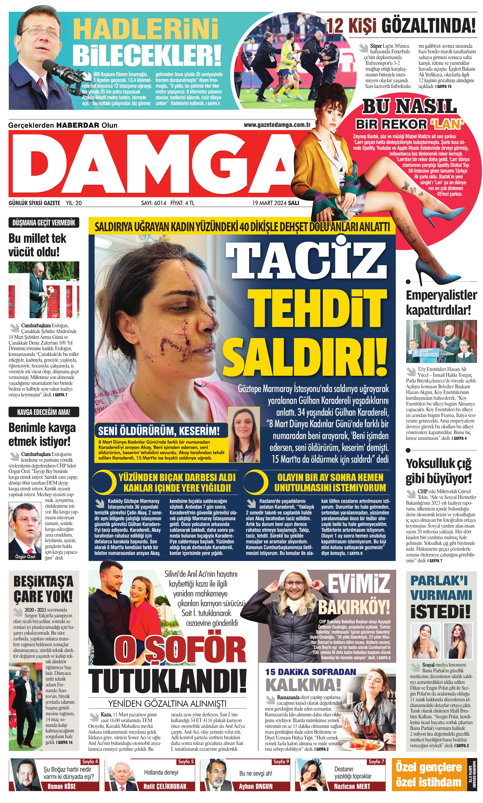 https://www.damga.com/DAMGA 19 Mart 2024 Salı Sayfaları