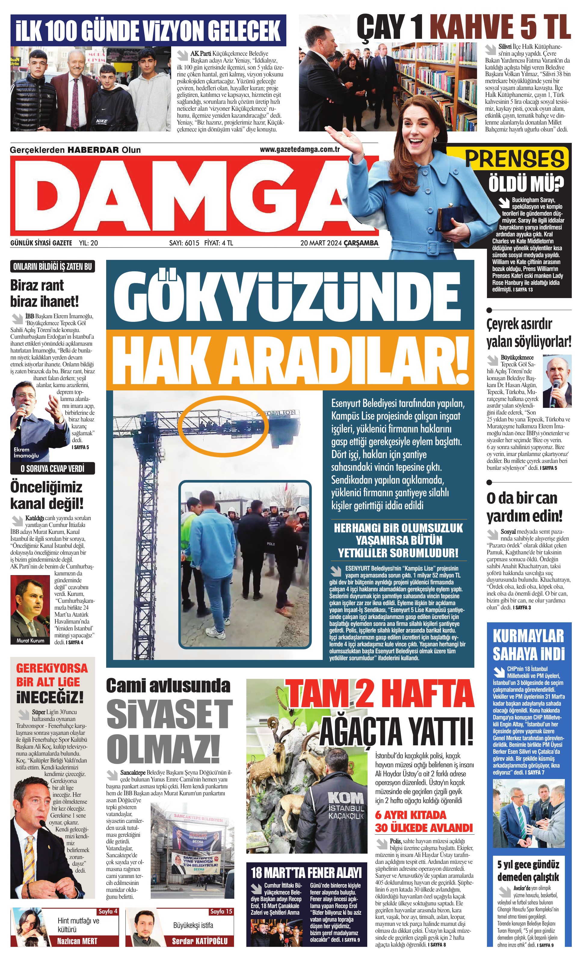 https://www.damga.com/DAMGA 20 Mart 2024 Çarşamba Sayfaları