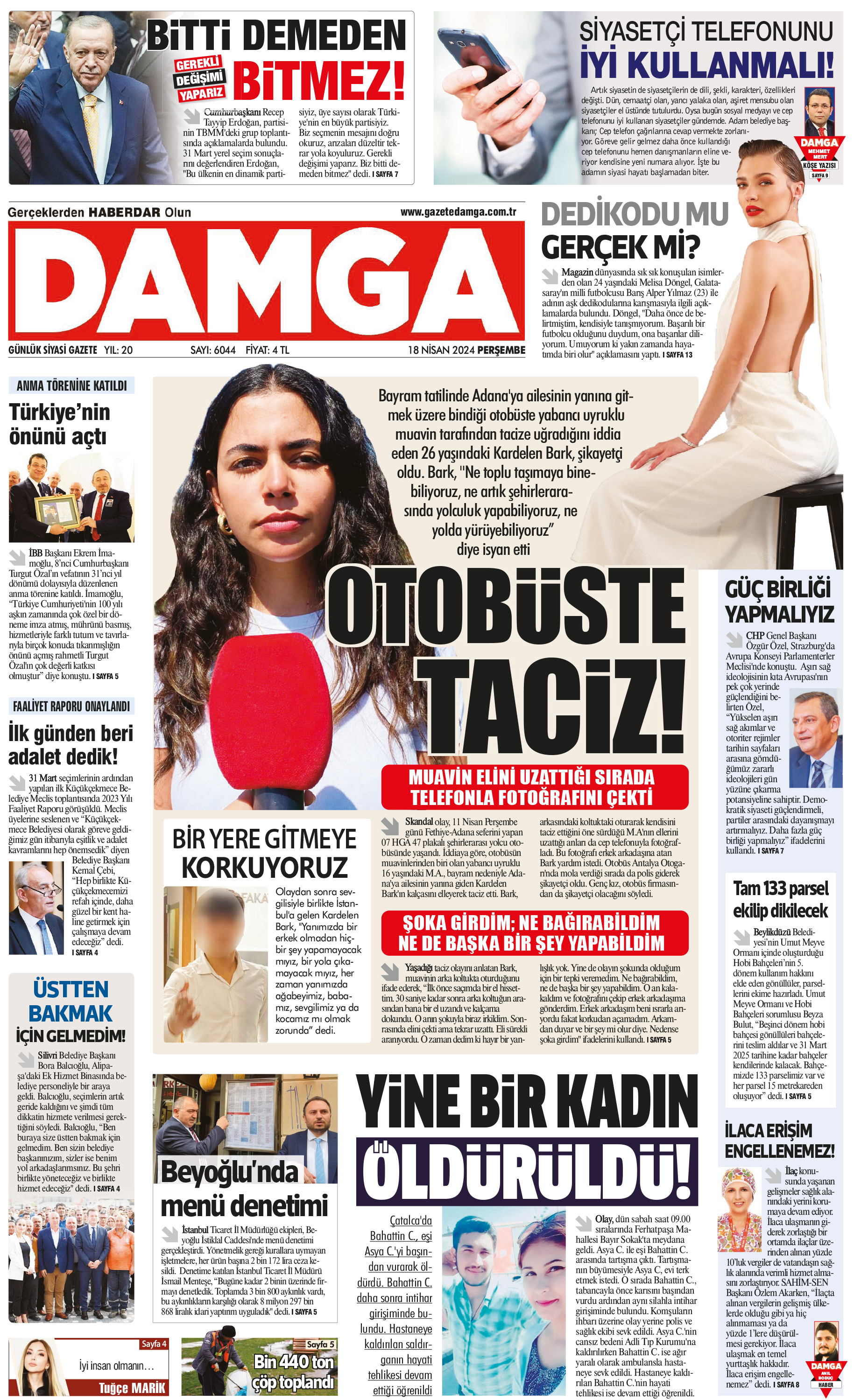 https://www.damga.com/DAMGA 18 Nisan 2024 Perşembe Sayfaları