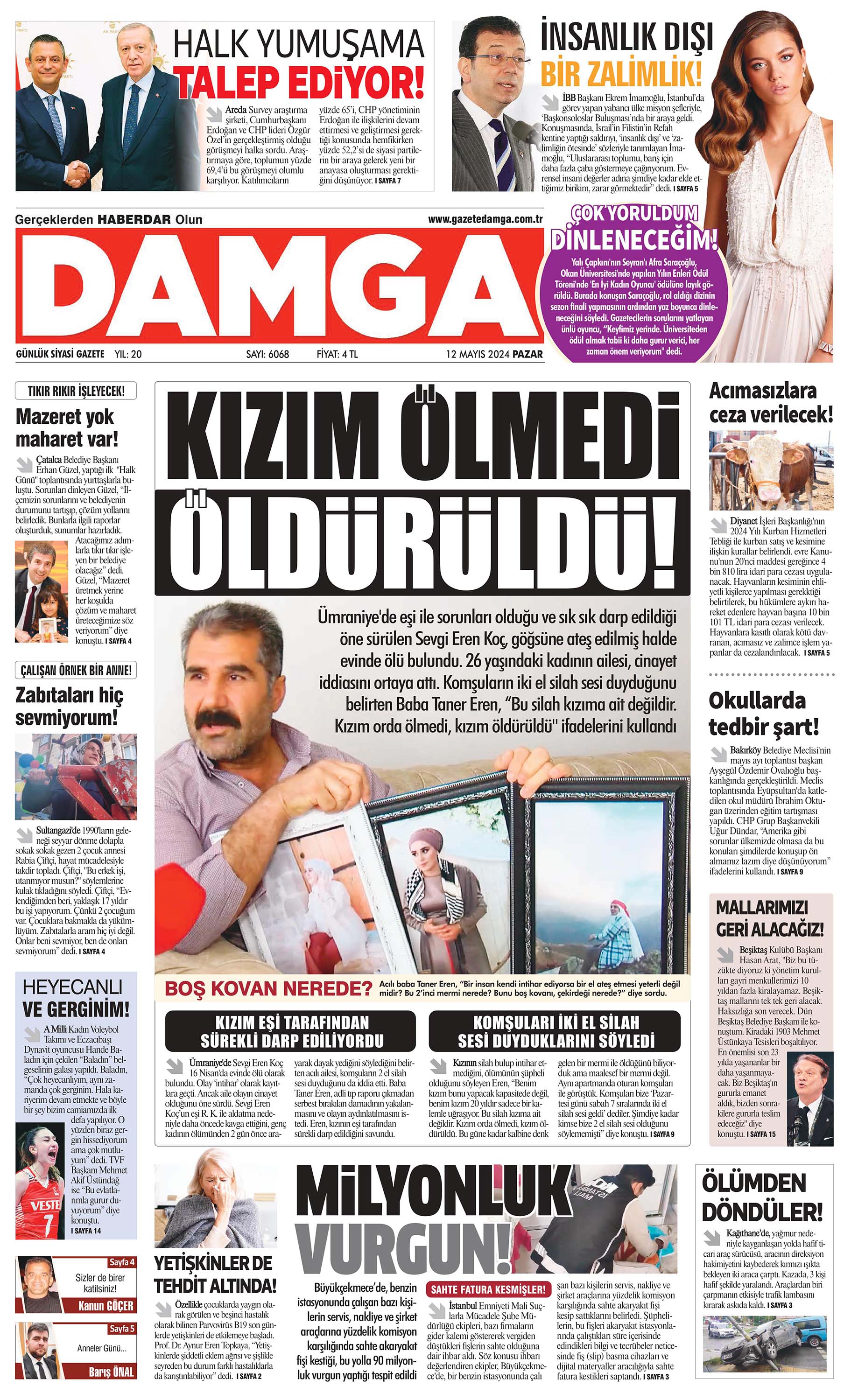 https://www.damga.com/DAMGA 12 Mayıs 2024 Pazar Sayfaları