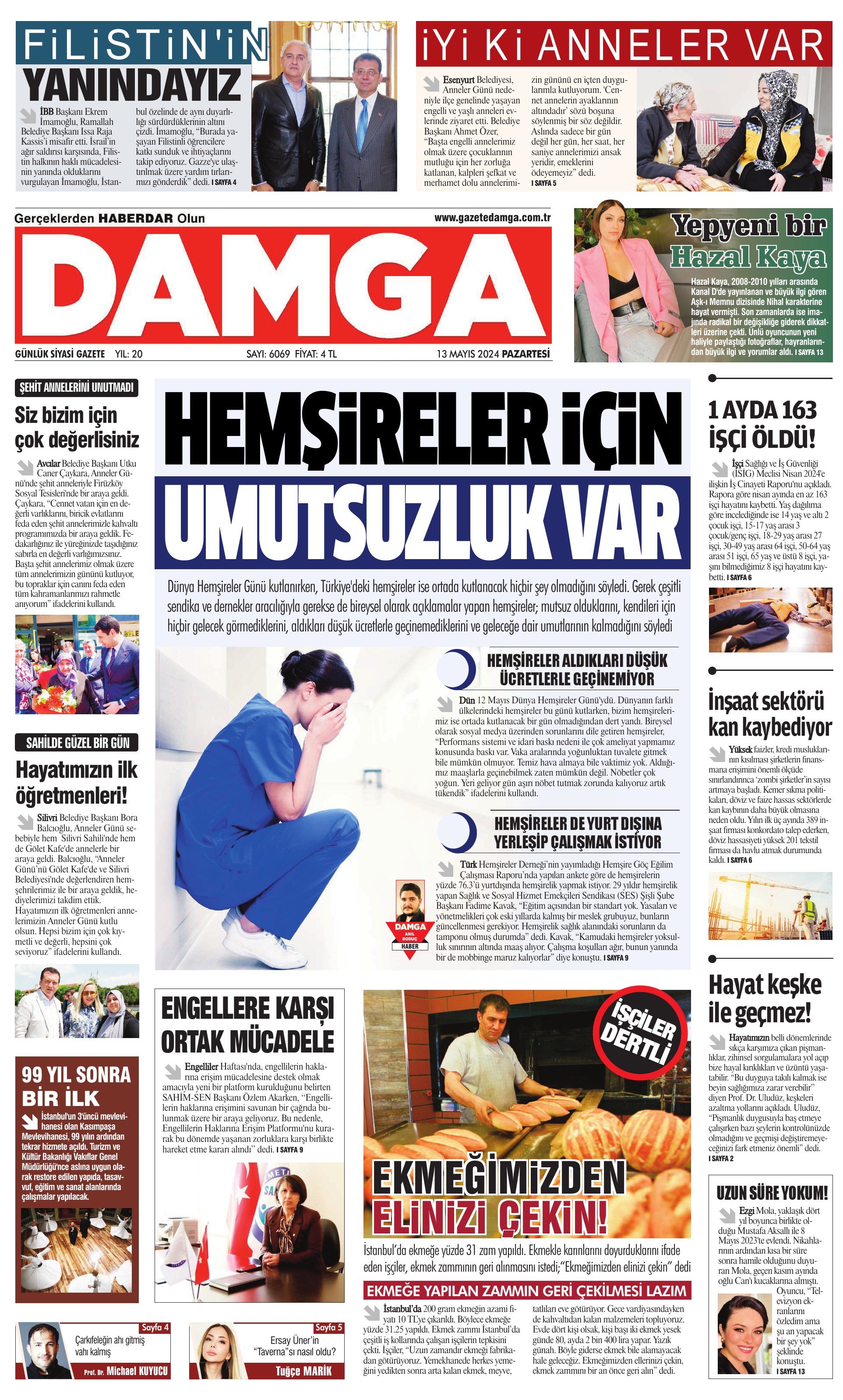 https://www.damga.com/DAMGA 13 Mayıs 2024 Pazartesi Sayfaları