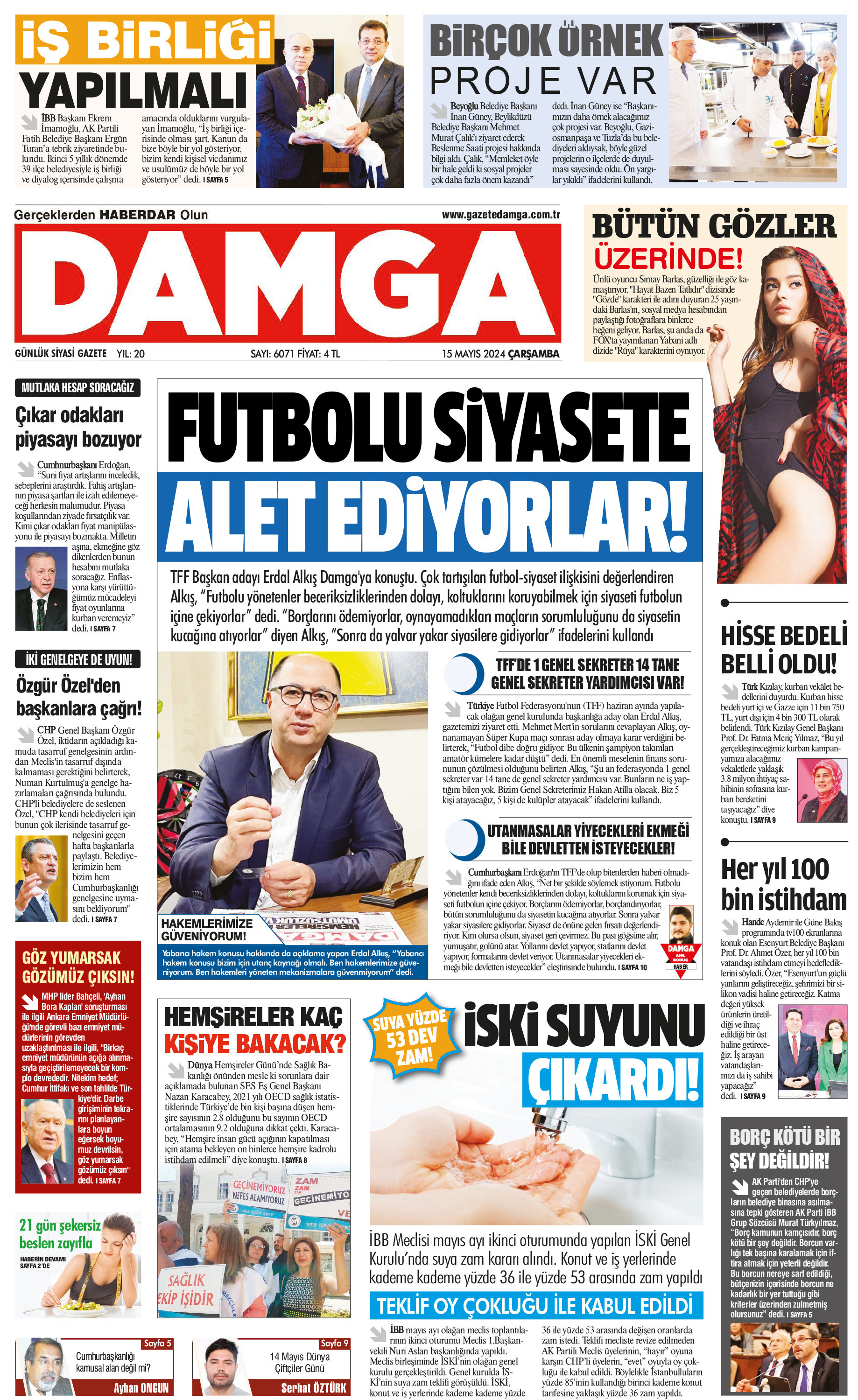 https://www.damga.com/DAMGA 15 Mayıs 2024 Çarşamba Sayfaları