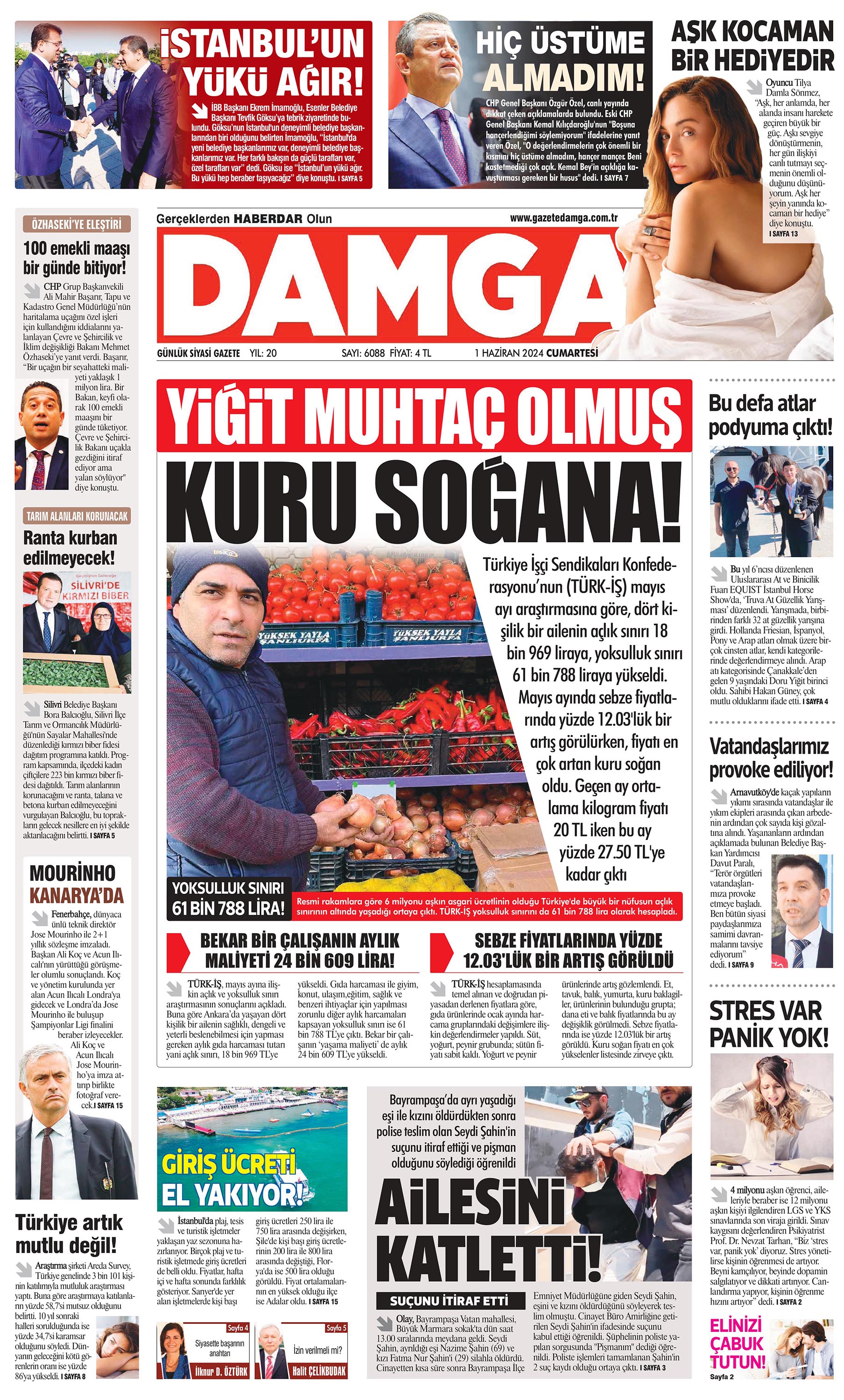 https://www.damga.com/DAMGA 1 Haziran 2024 Cumartesi Sayfaları