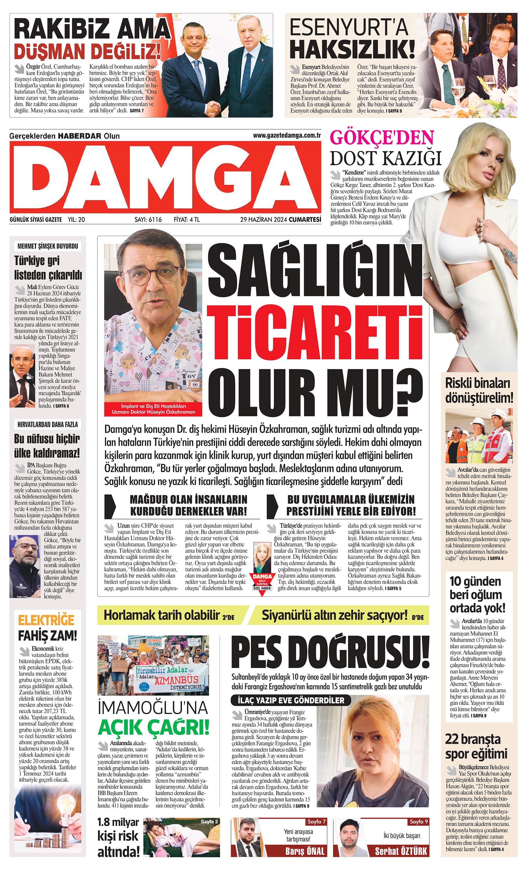 https://www.damga.com/DAMGA 29 Haziran 2024 Cumartesi Sayfaları