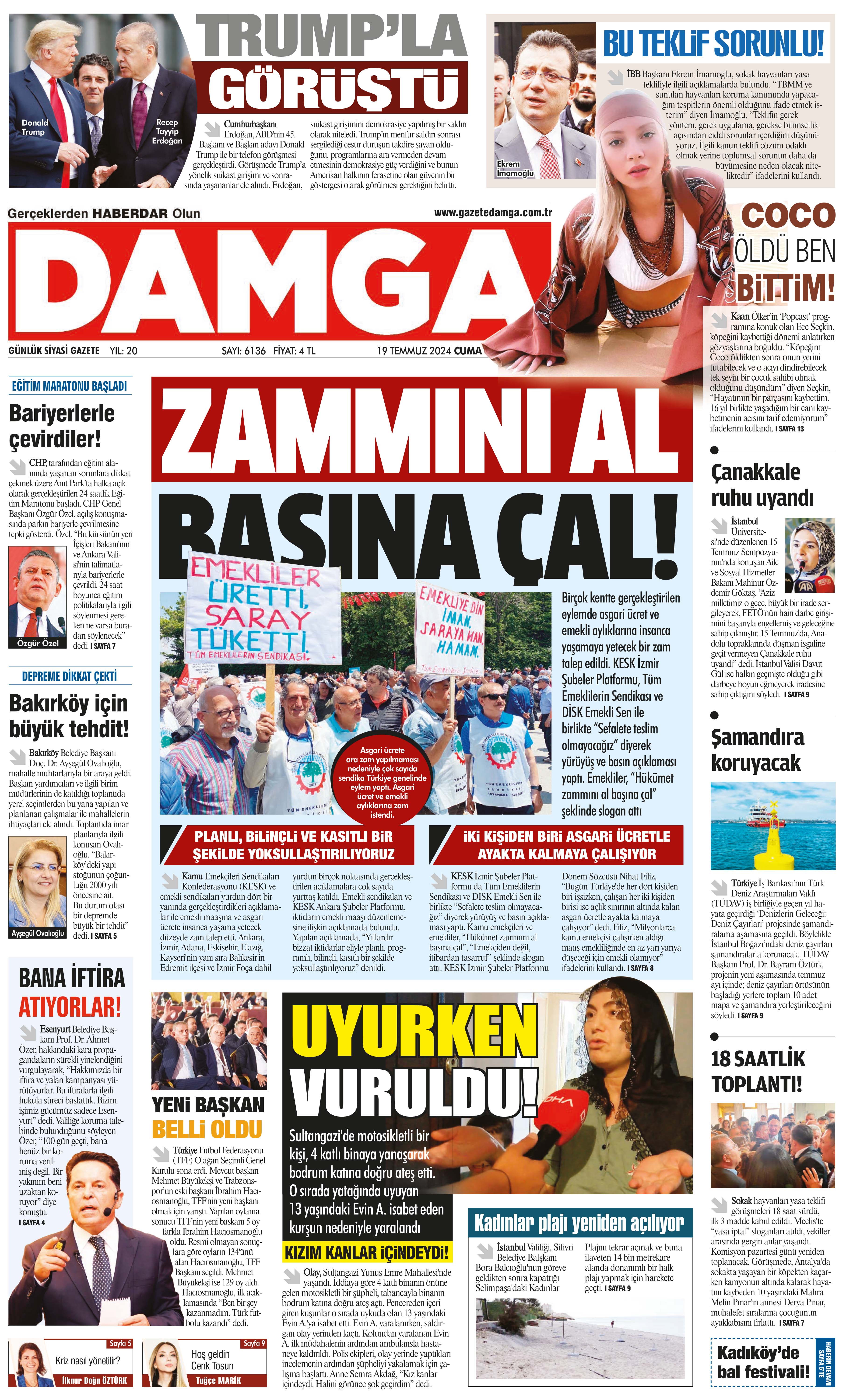 https://www.damga.com/DAMGA 19 Temmuz 2024 Cuma Sayfaları