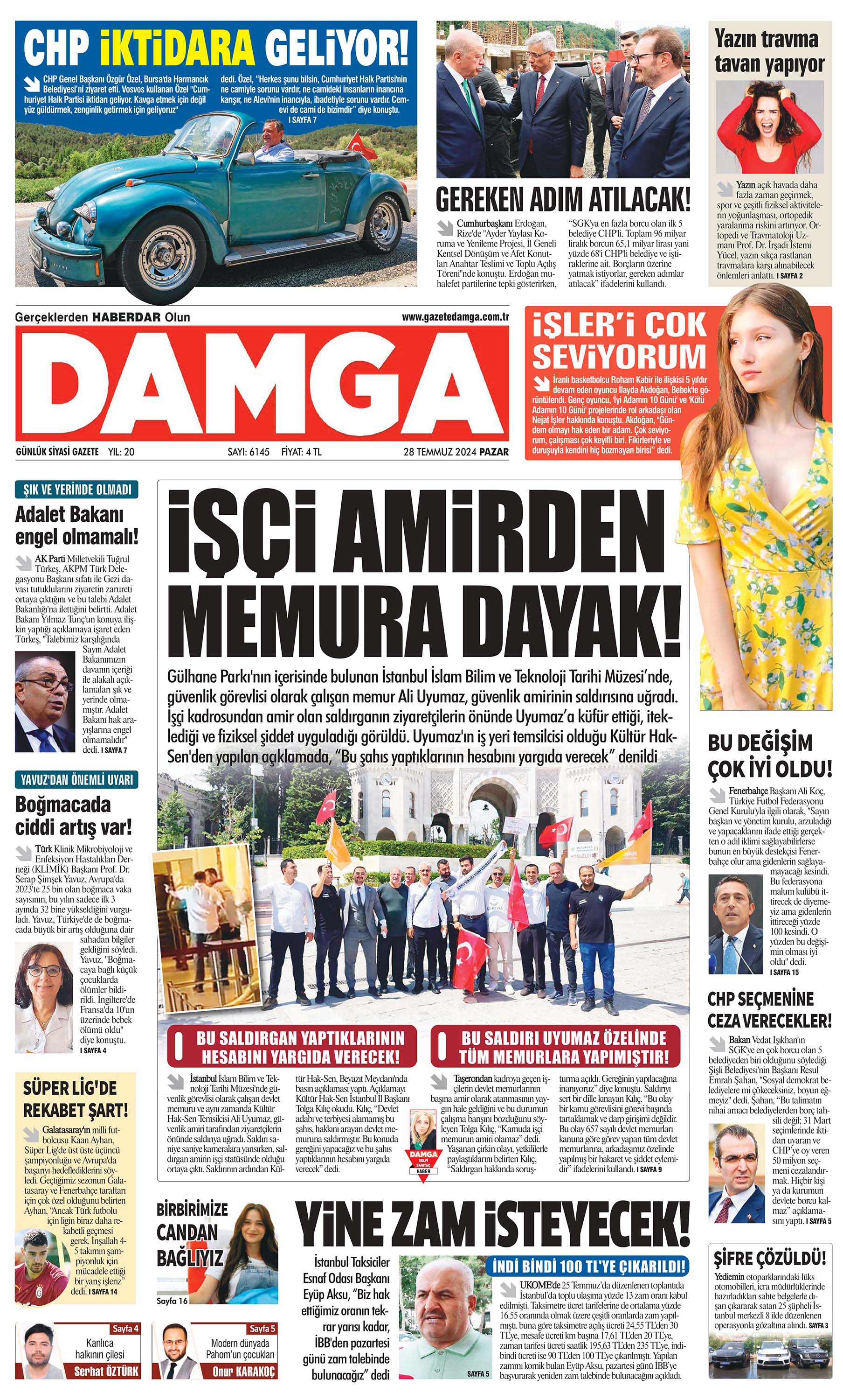 https://www.damga.com/DAMGA 28 Temmuz 2024 Pazar Sayfaları