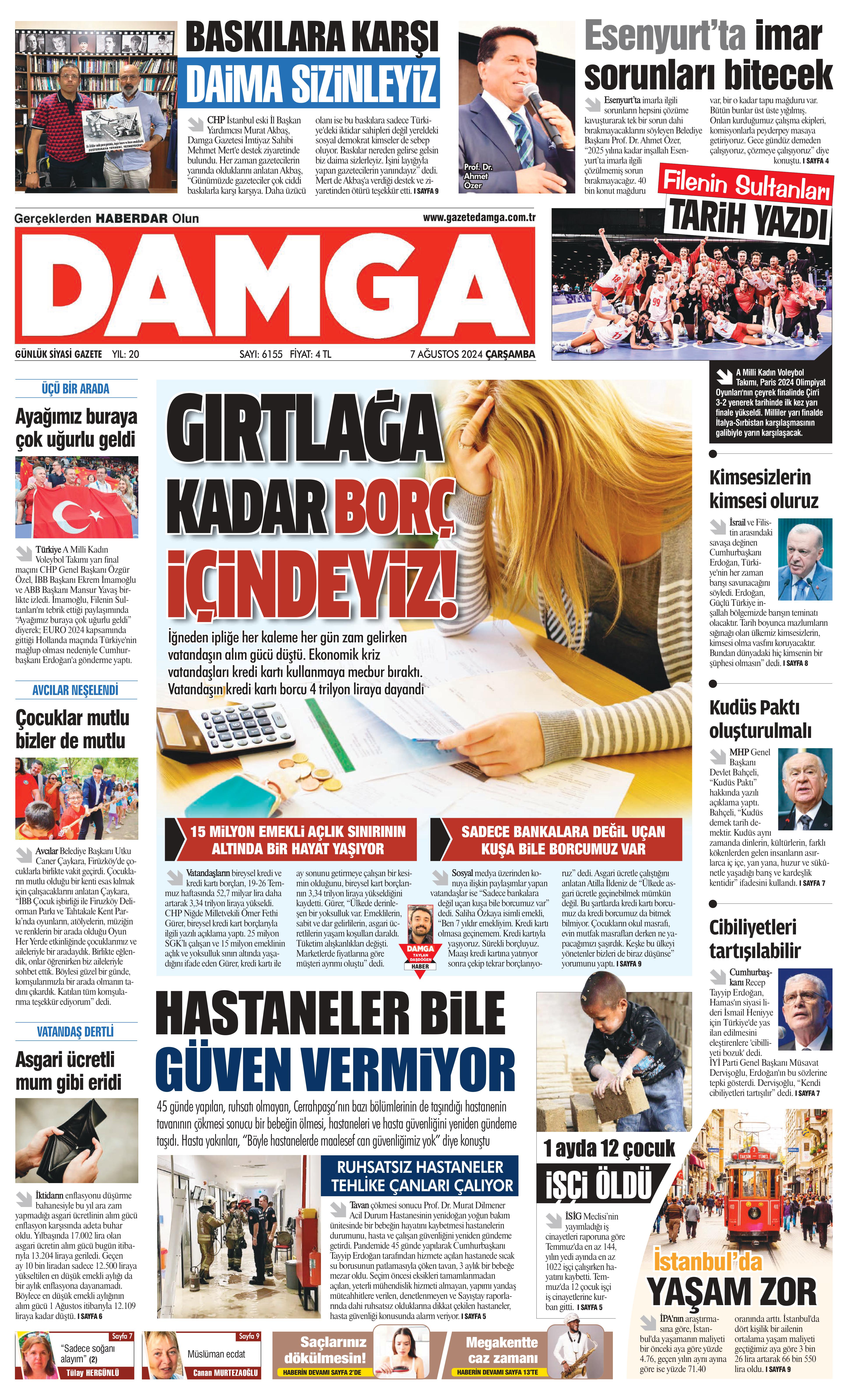 https://www.damga.com/DAMGA 07 Ağustos 2024 Çarşamba Sayfaları