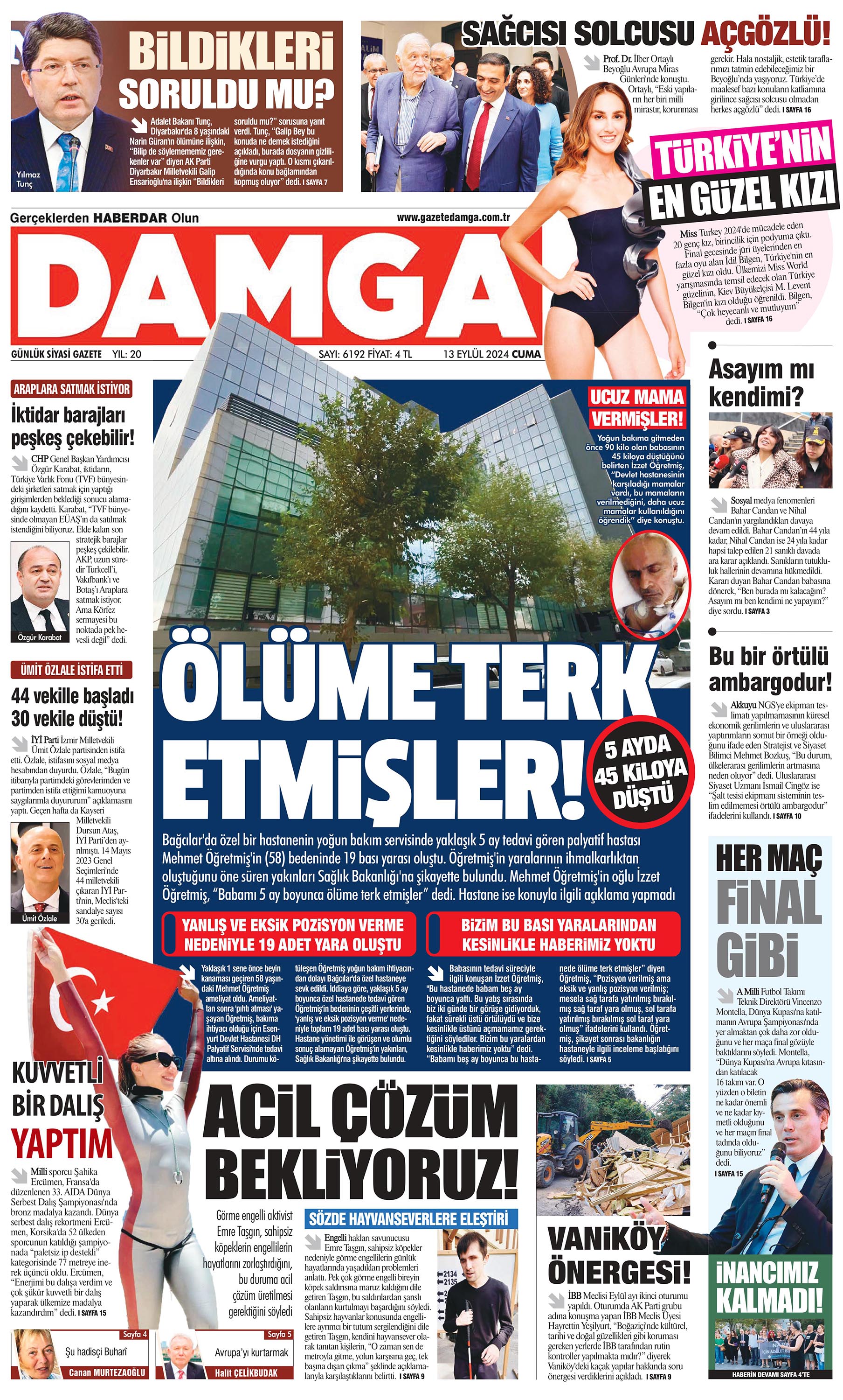 https://www.damga.com/DAMGA 13 Eylül 2024 Cuma Sayfaları