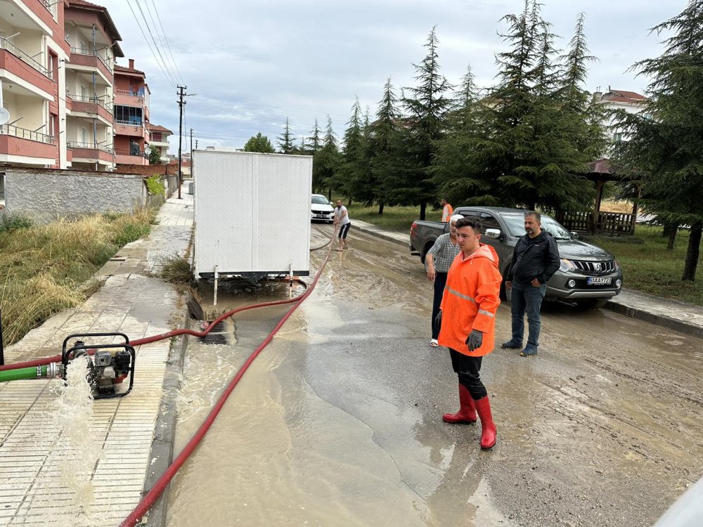 Çorum'da sağanak etkili oldu