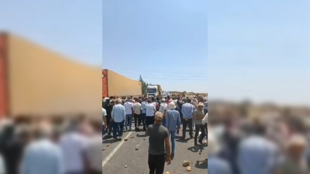 Lastik yakıp yolu kapattılar: 17 çiftçi adliyede