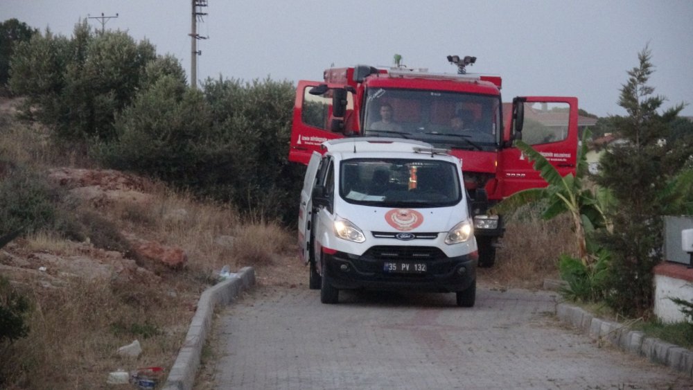 Çeşme'de orman yangını