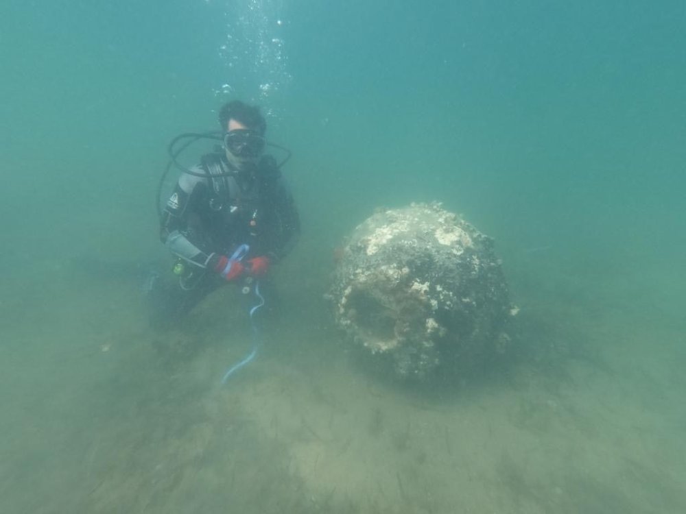 Bozcaada'da 2. Dünya Savaşı'ndan kalma mayın patlatıldı