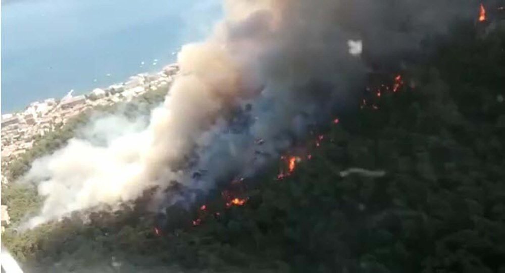 Marmaris'te orman yangını! Acı tesadüf...