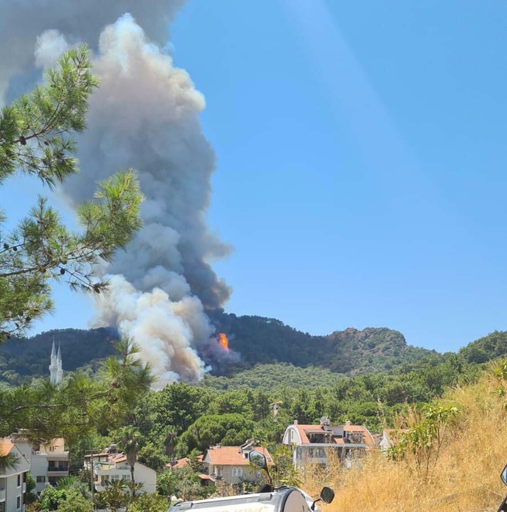 Marmaris'te orman yangını! Acı tesadüf...