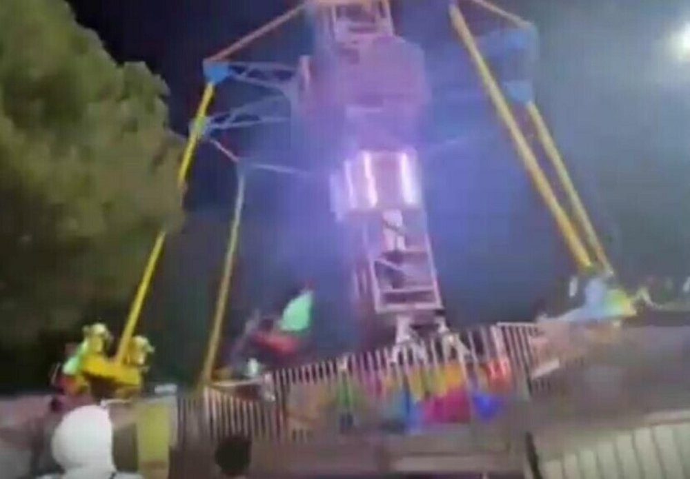 Lunaparkta korku dolu anlar: Kazanın görüntüleri ortaya çıktı