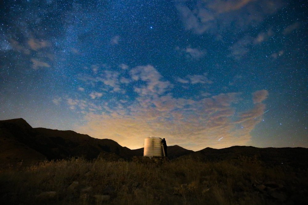 Perseid meteor yağmuru Van'da böyle gözlemlendi