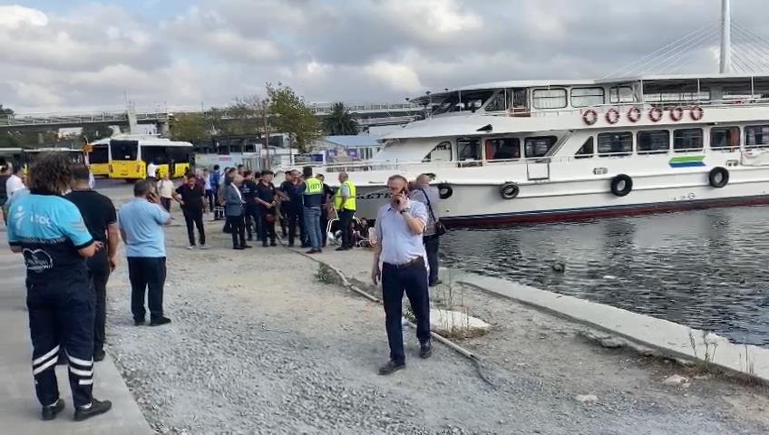 İETT otobüsü denize düştü