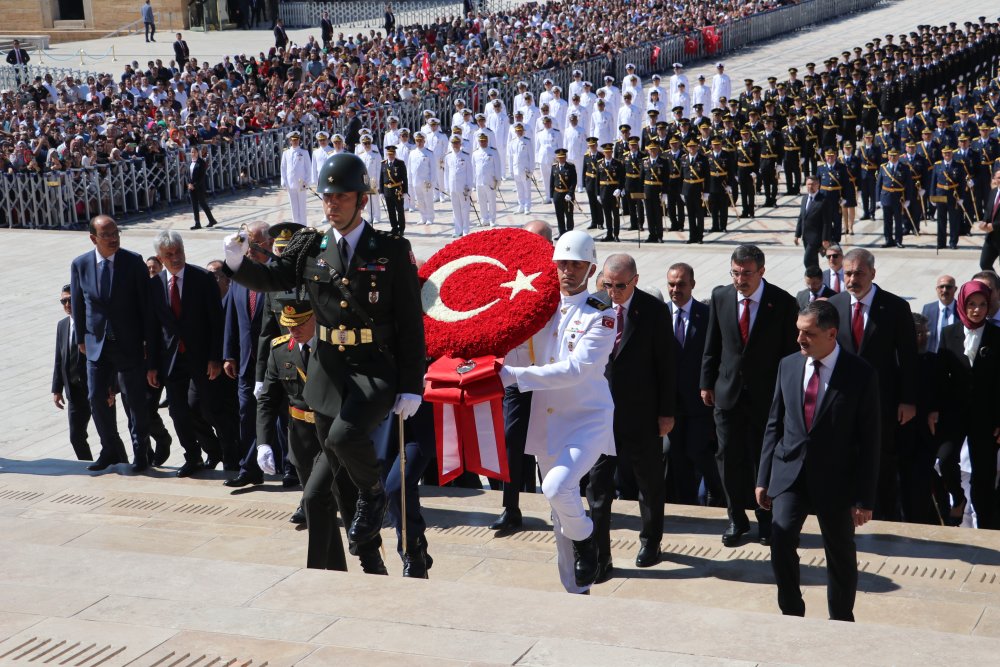 Anıtkabir'de 30 Ağustos Zafer Bayramı töreni düzenlendi